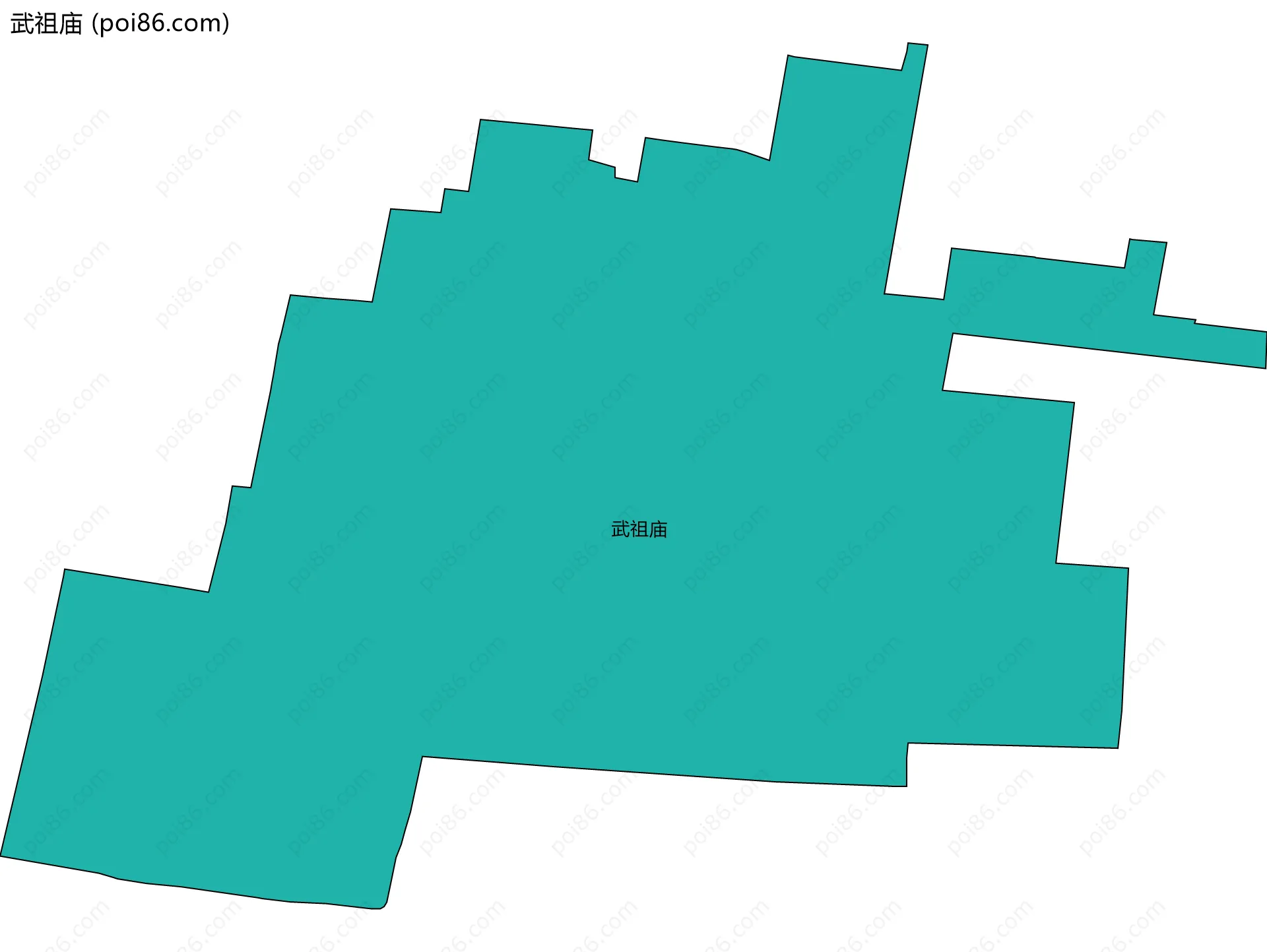 武祖庙边界地图