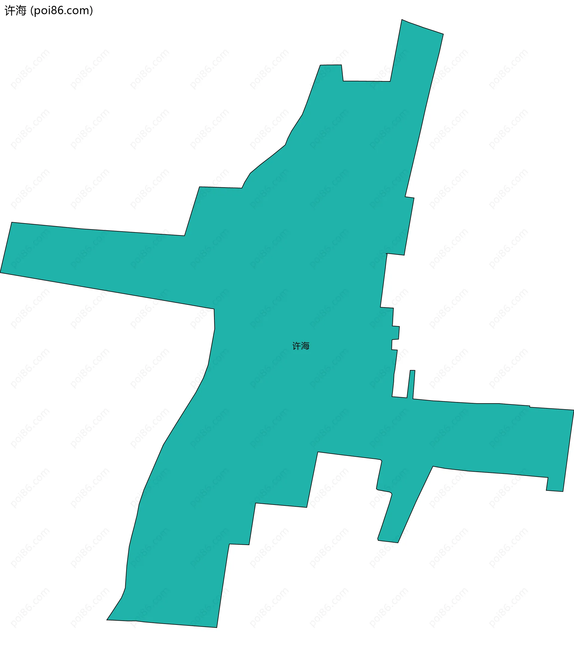 许海边界地图