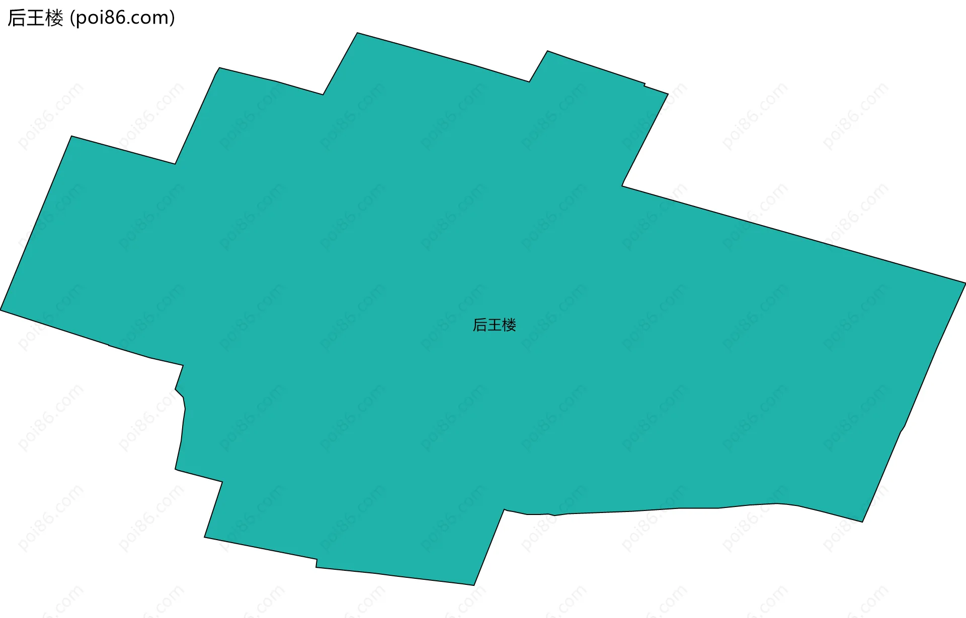 后王楼边界地图