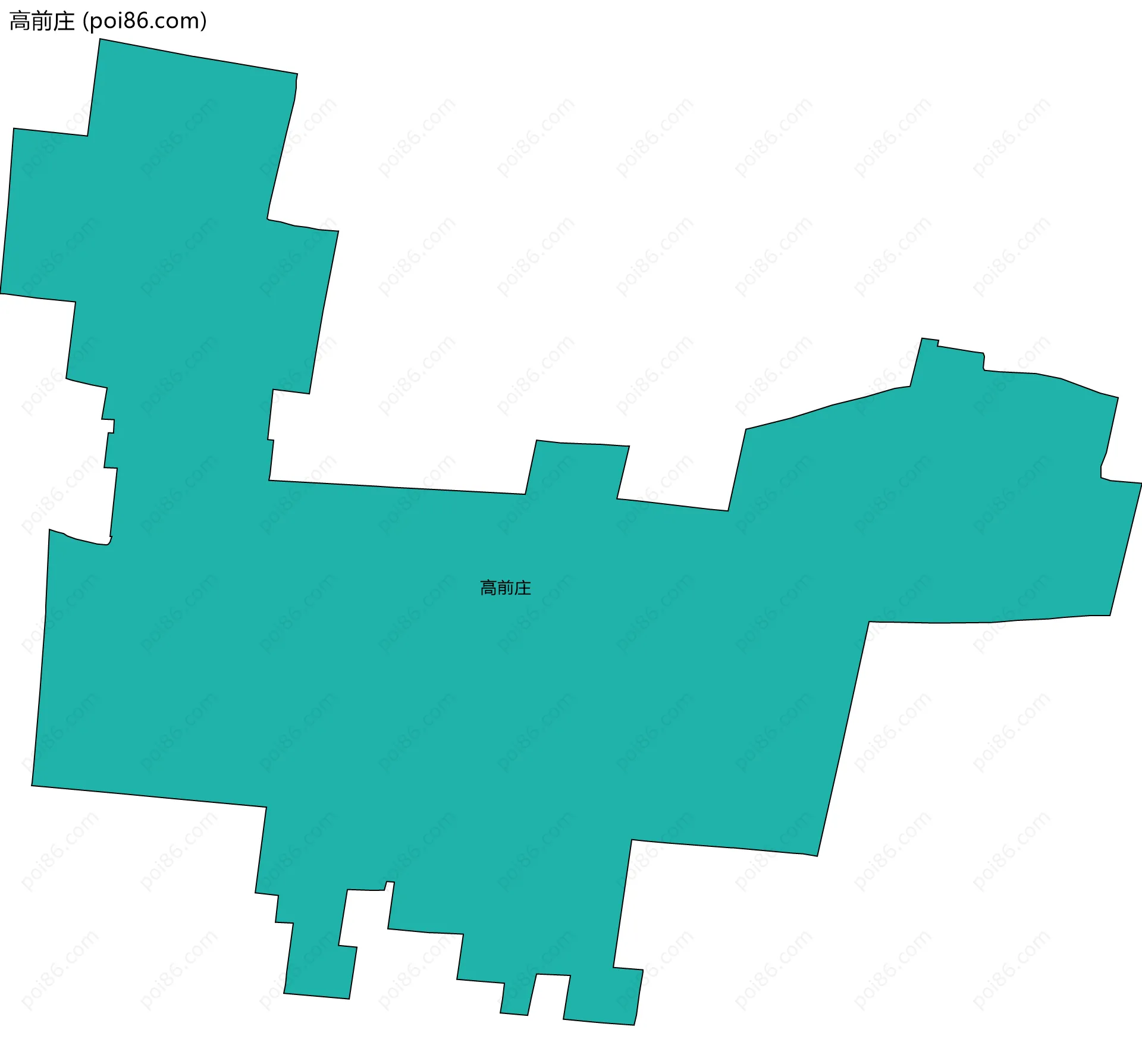 高前庄边界地图