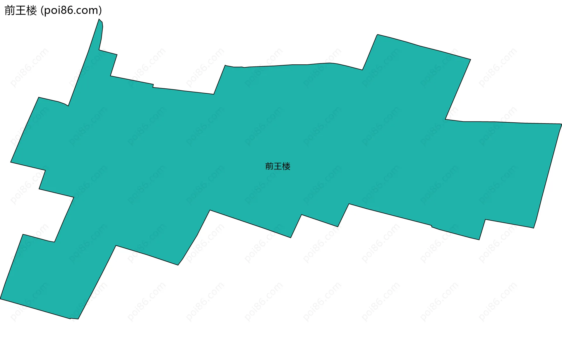 前王楼边界地图