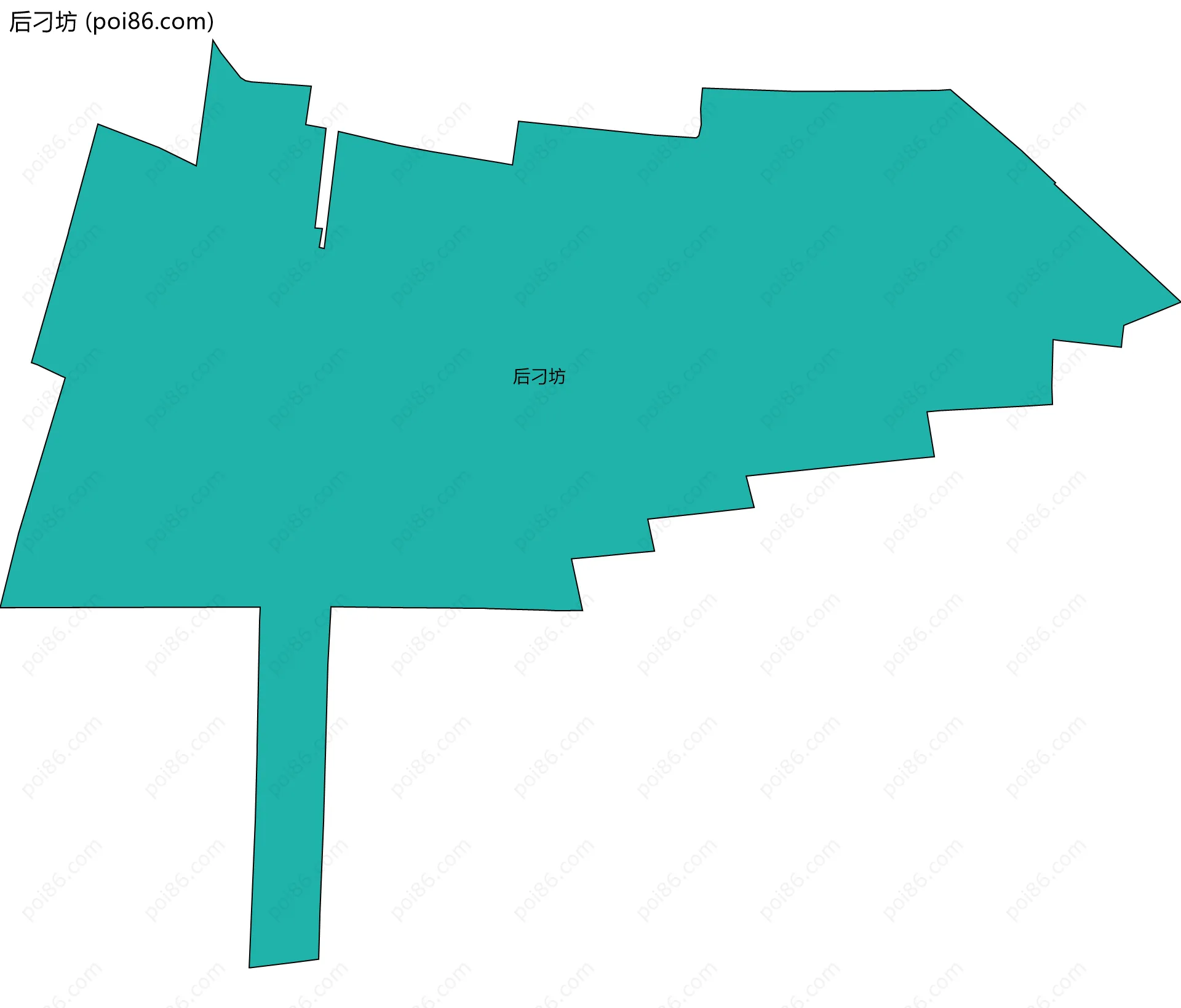 后刁坊边界地图
