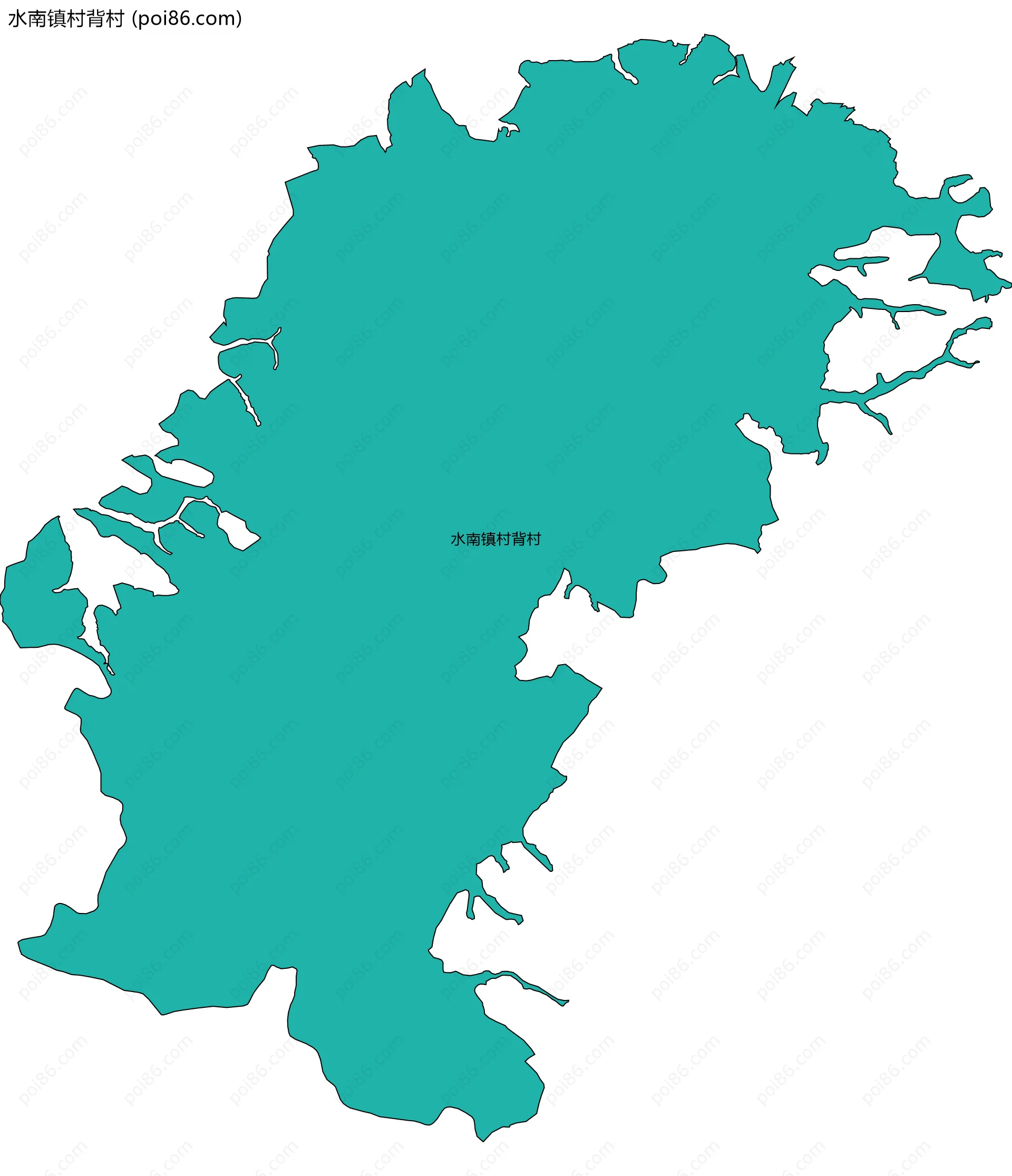 水南镇村背村边界地图