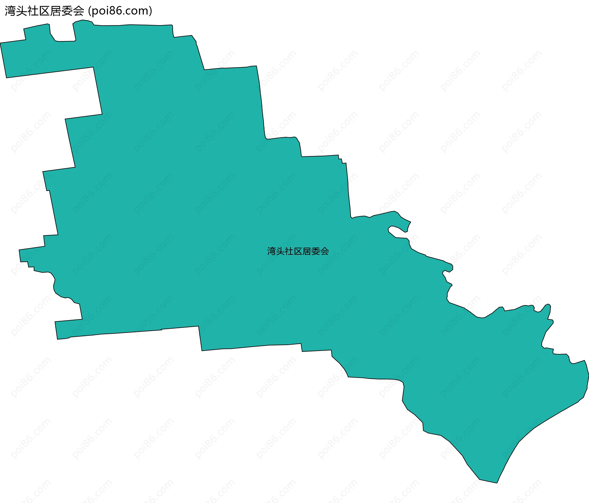 湾头社区居委会边界地图