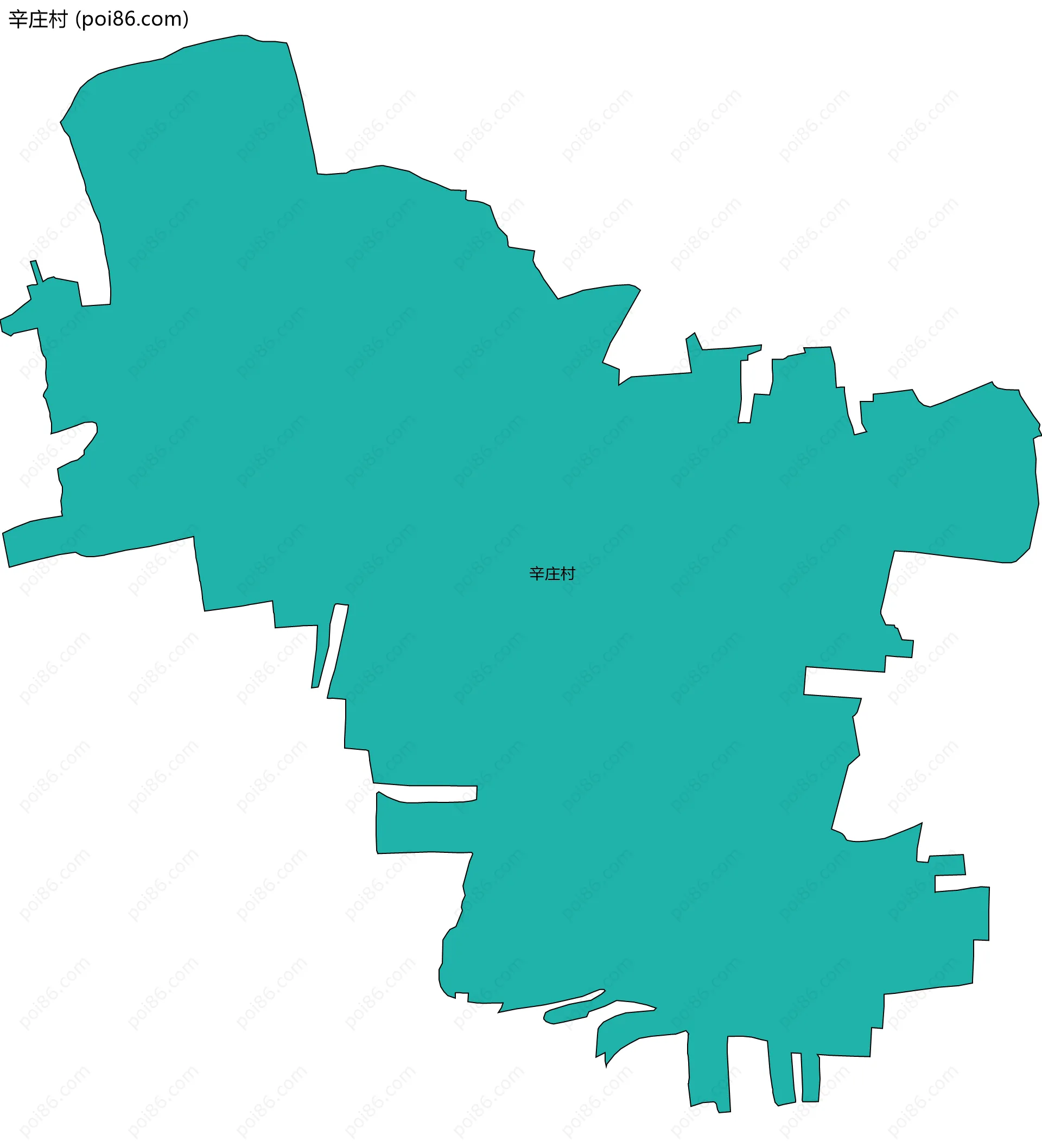 辛庄村边界地图