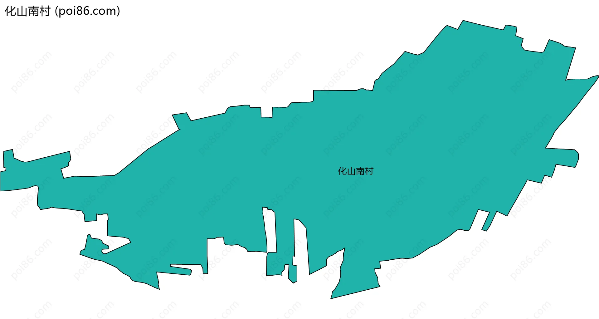 化山南村边界地图