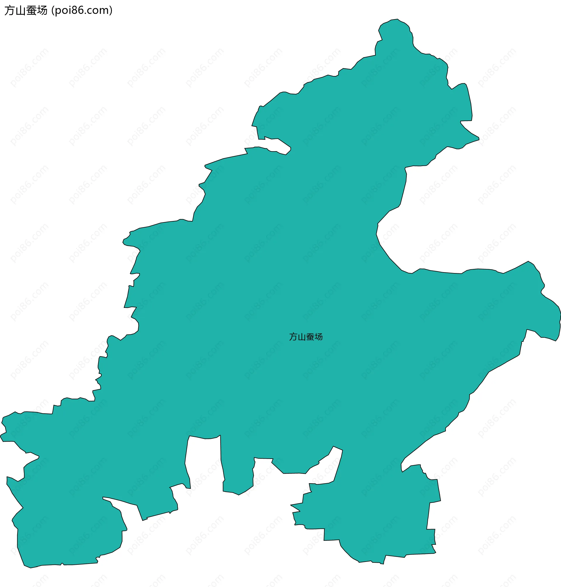 方山蚕场边界地图