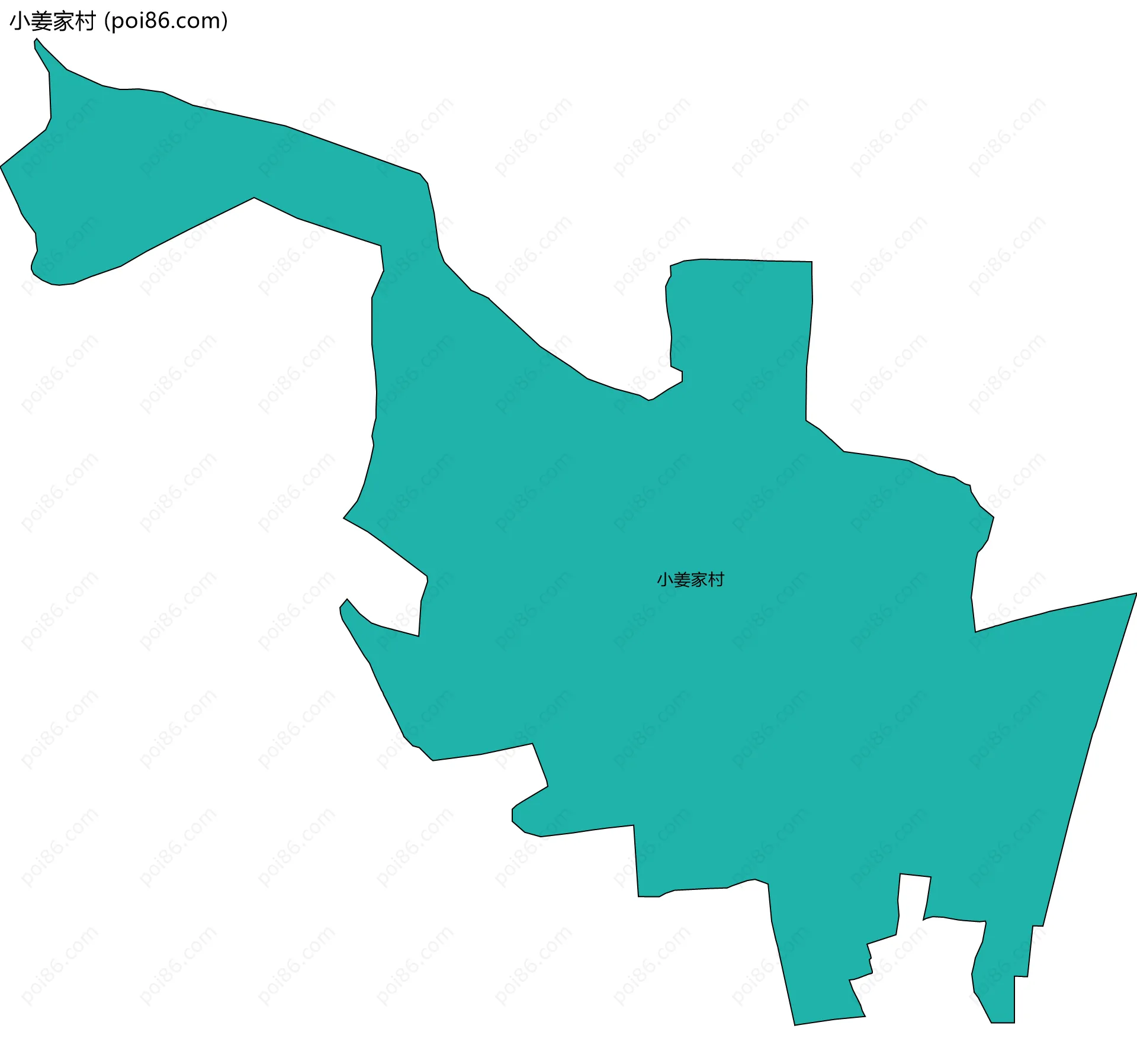 小姜家村边界地图