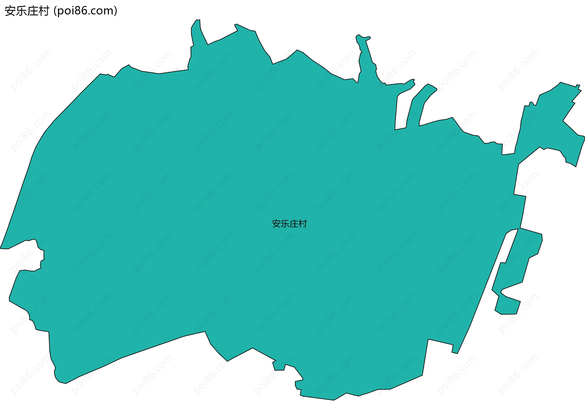 安乐庄村边界地图