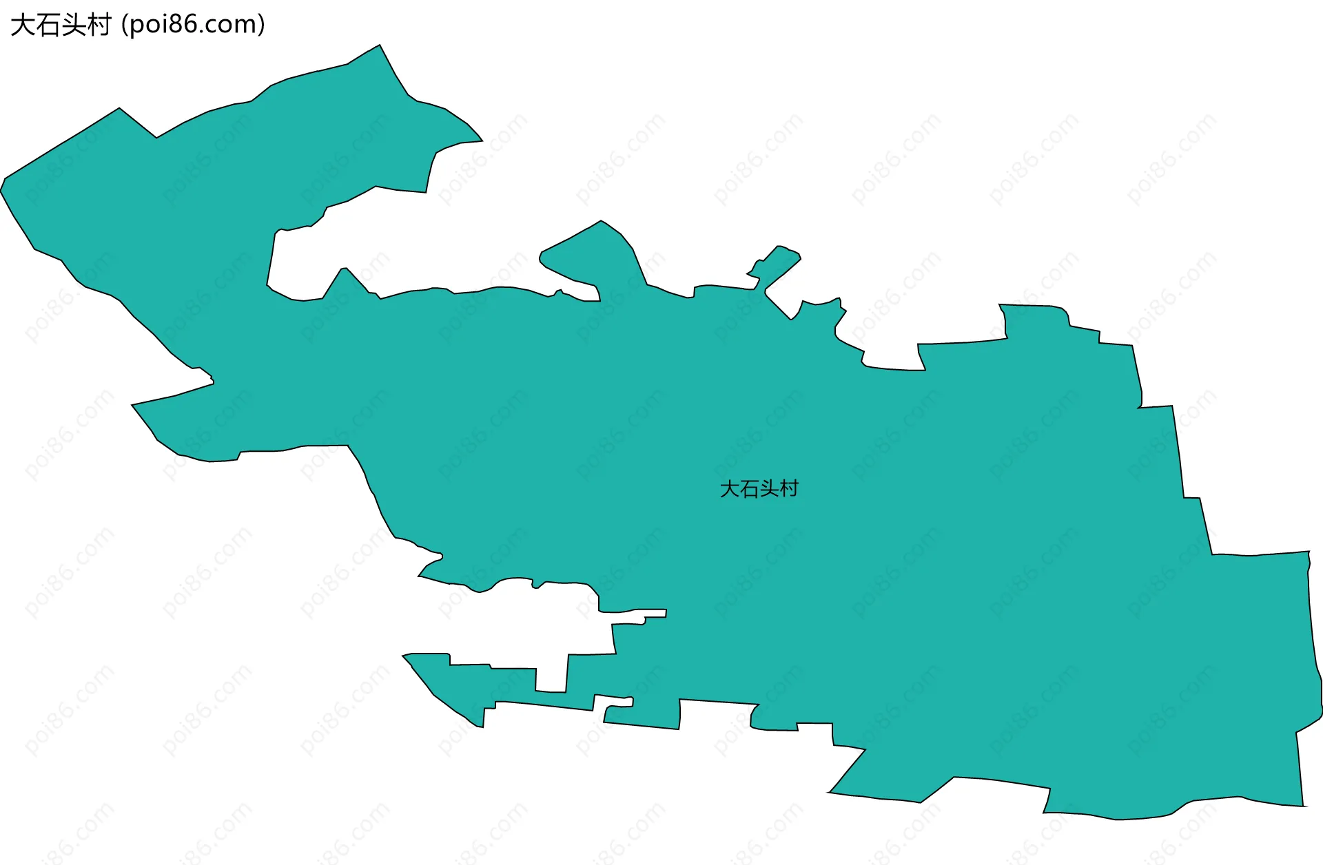 大石头村边界地图