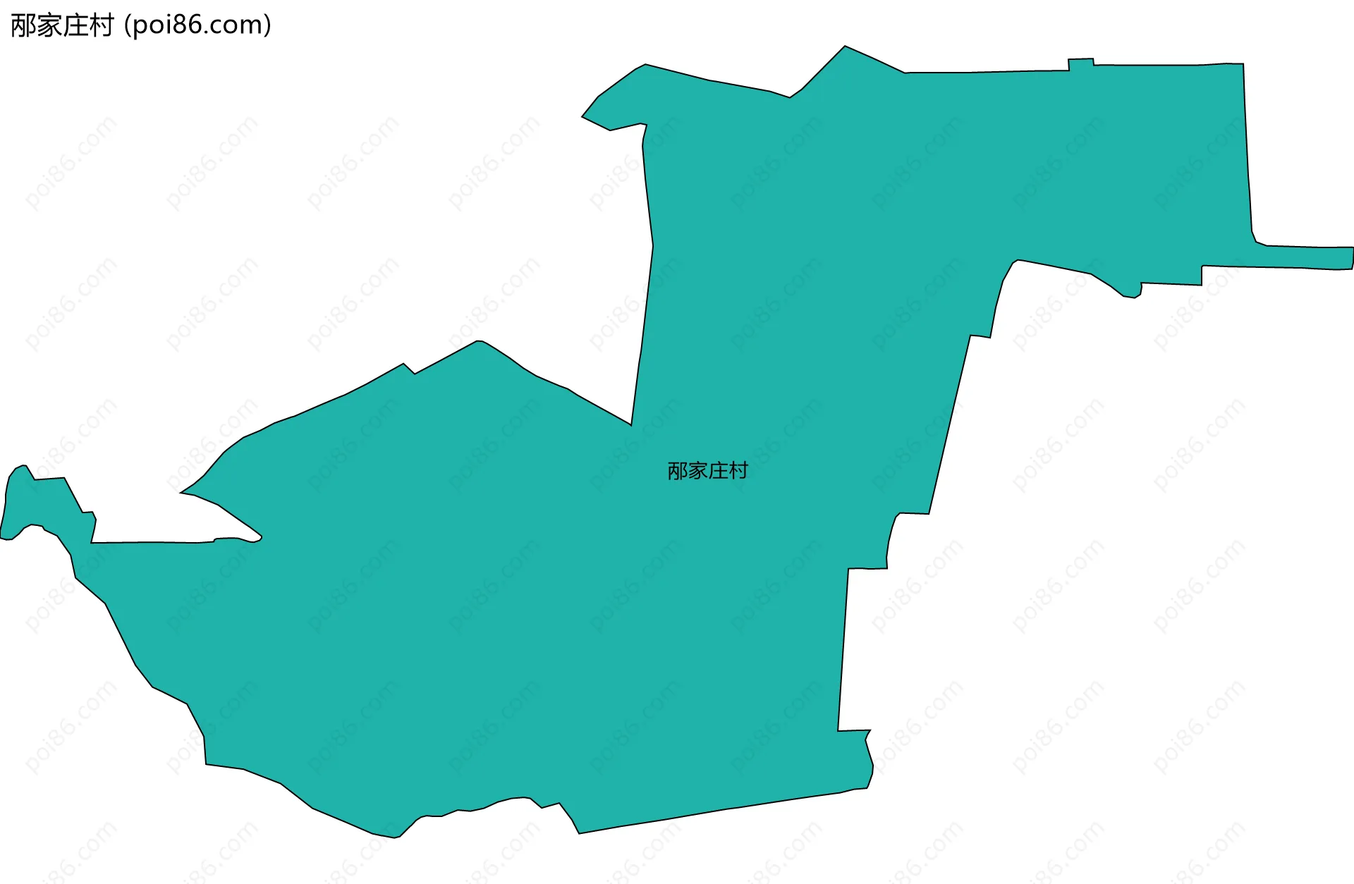 邴家庄村边界地图