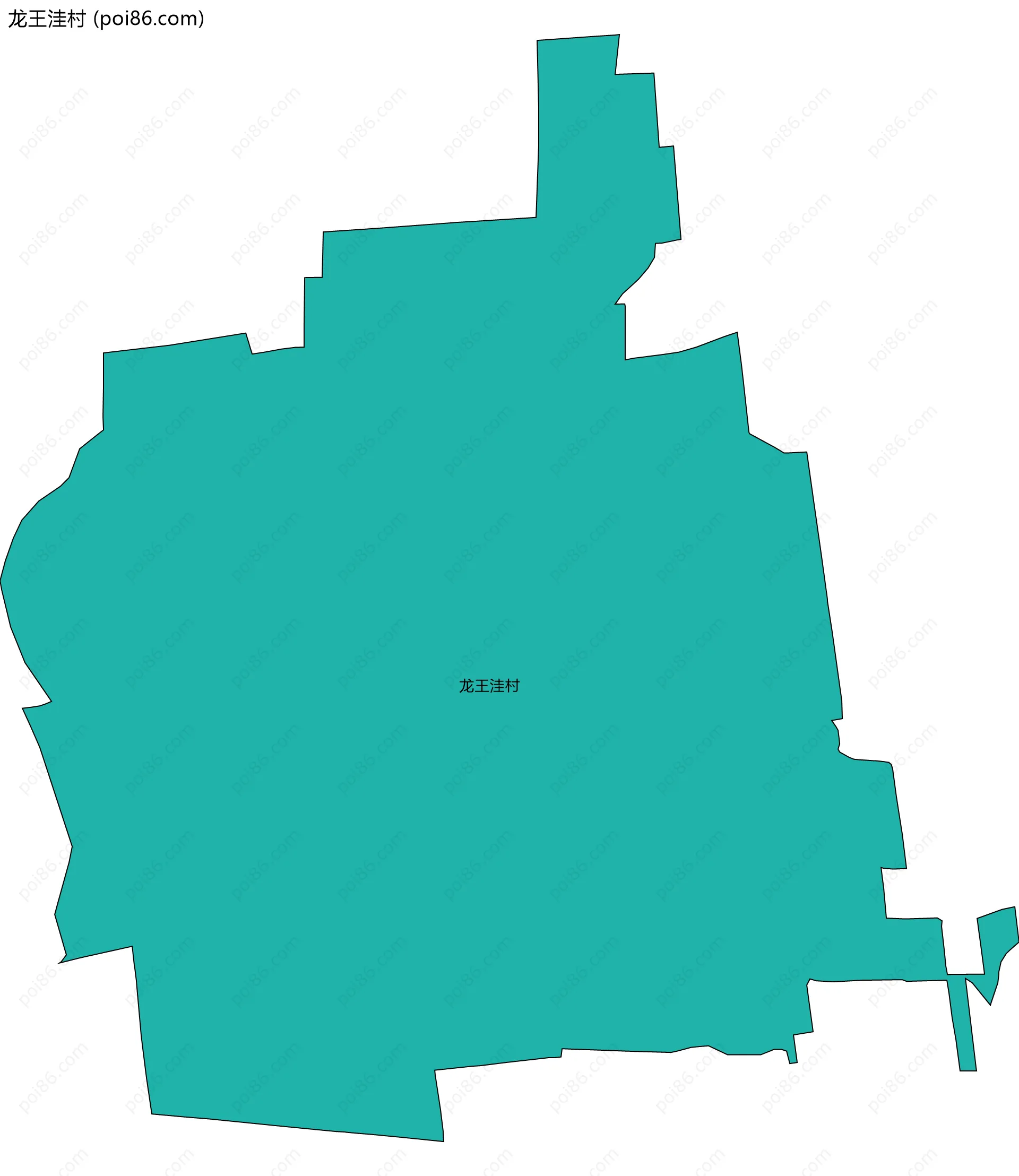 龙王洼村边界地图