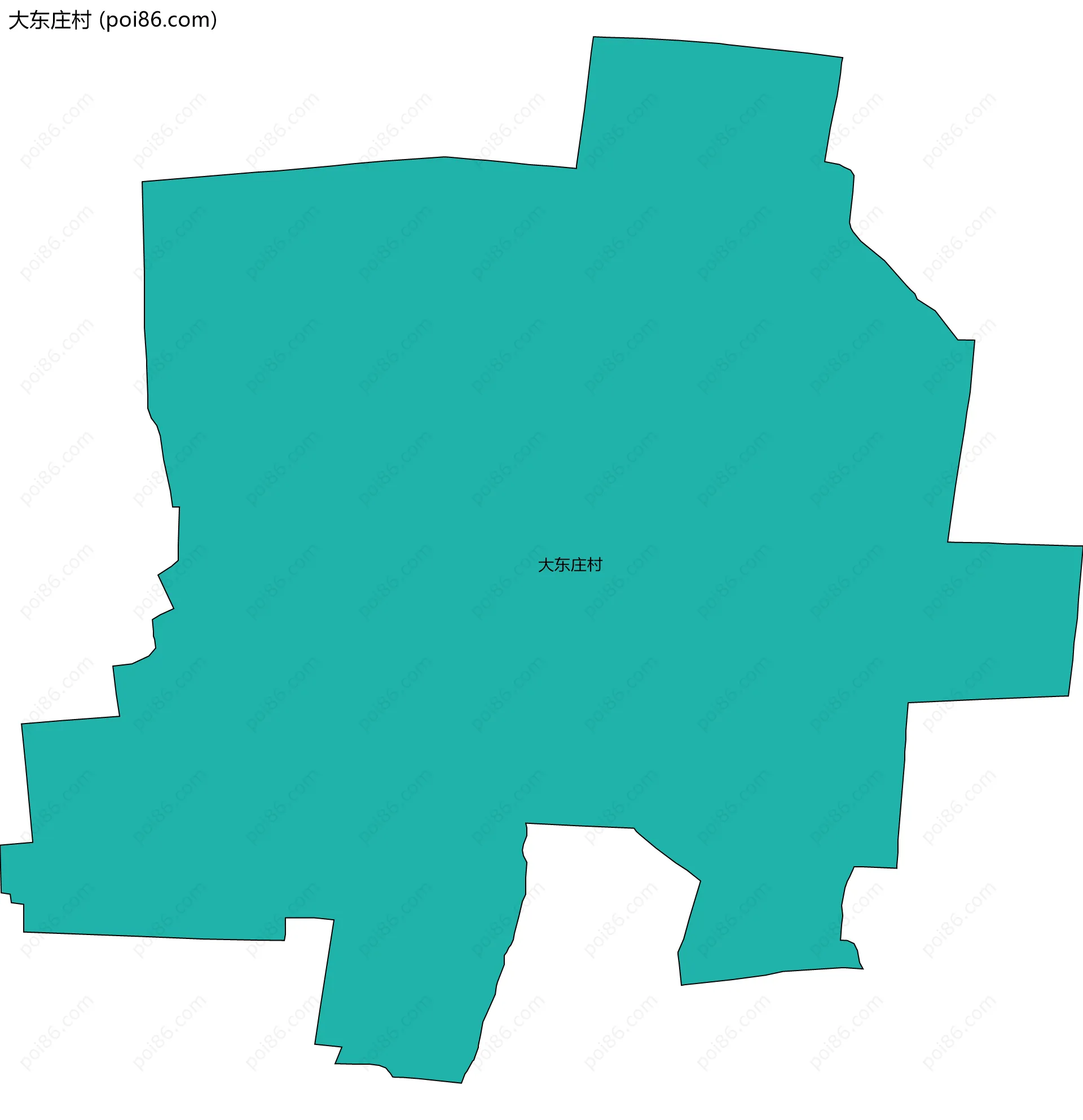 大东庄村边界地图