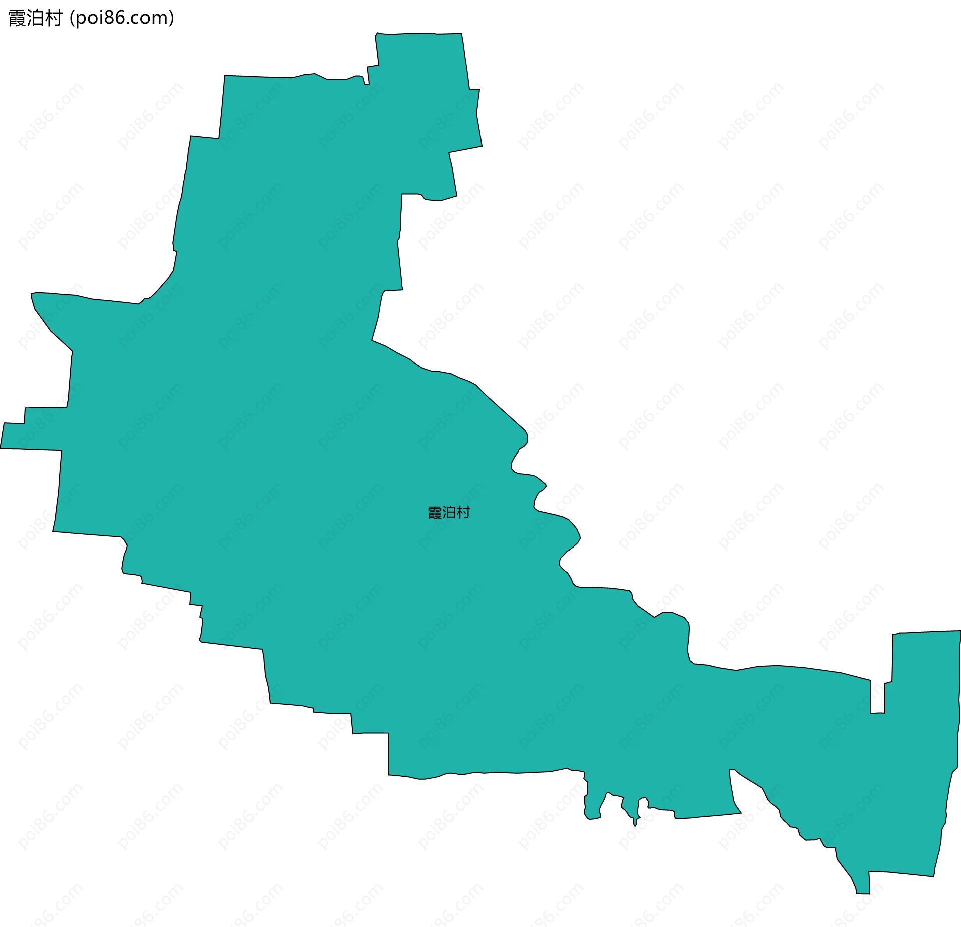 霞泊村边界地图