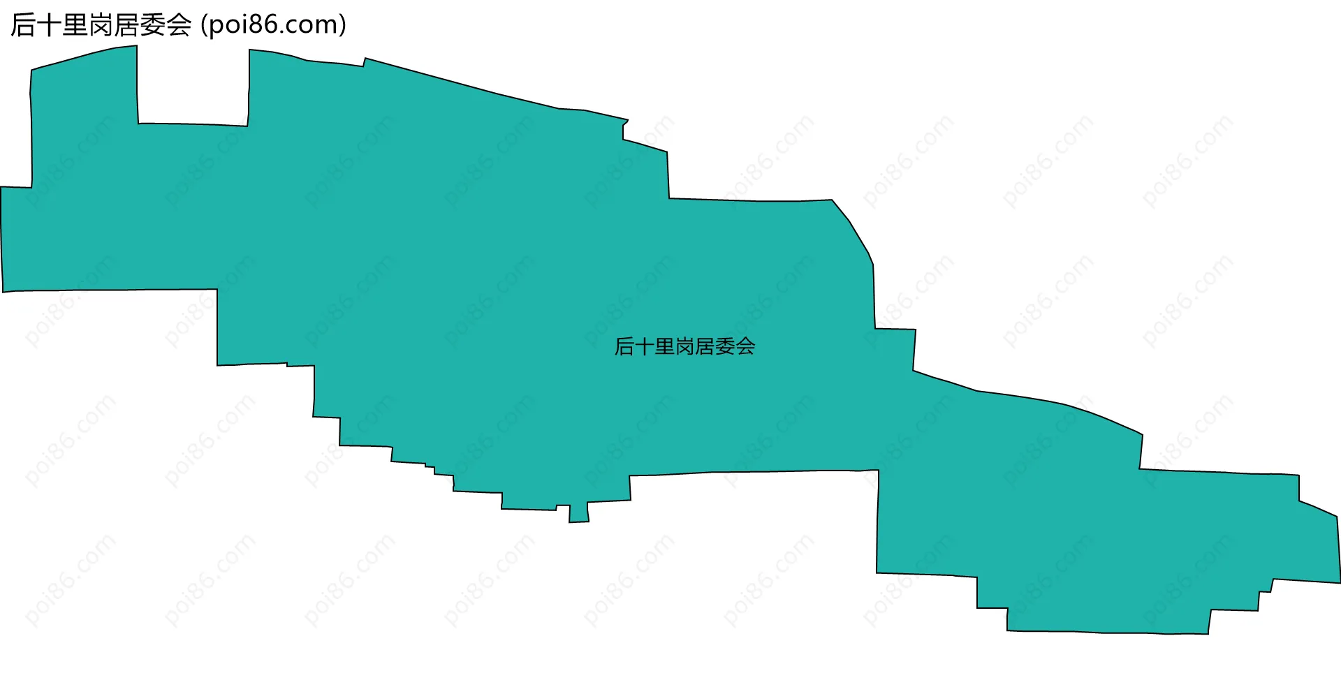 后十里岗居委会边界地图