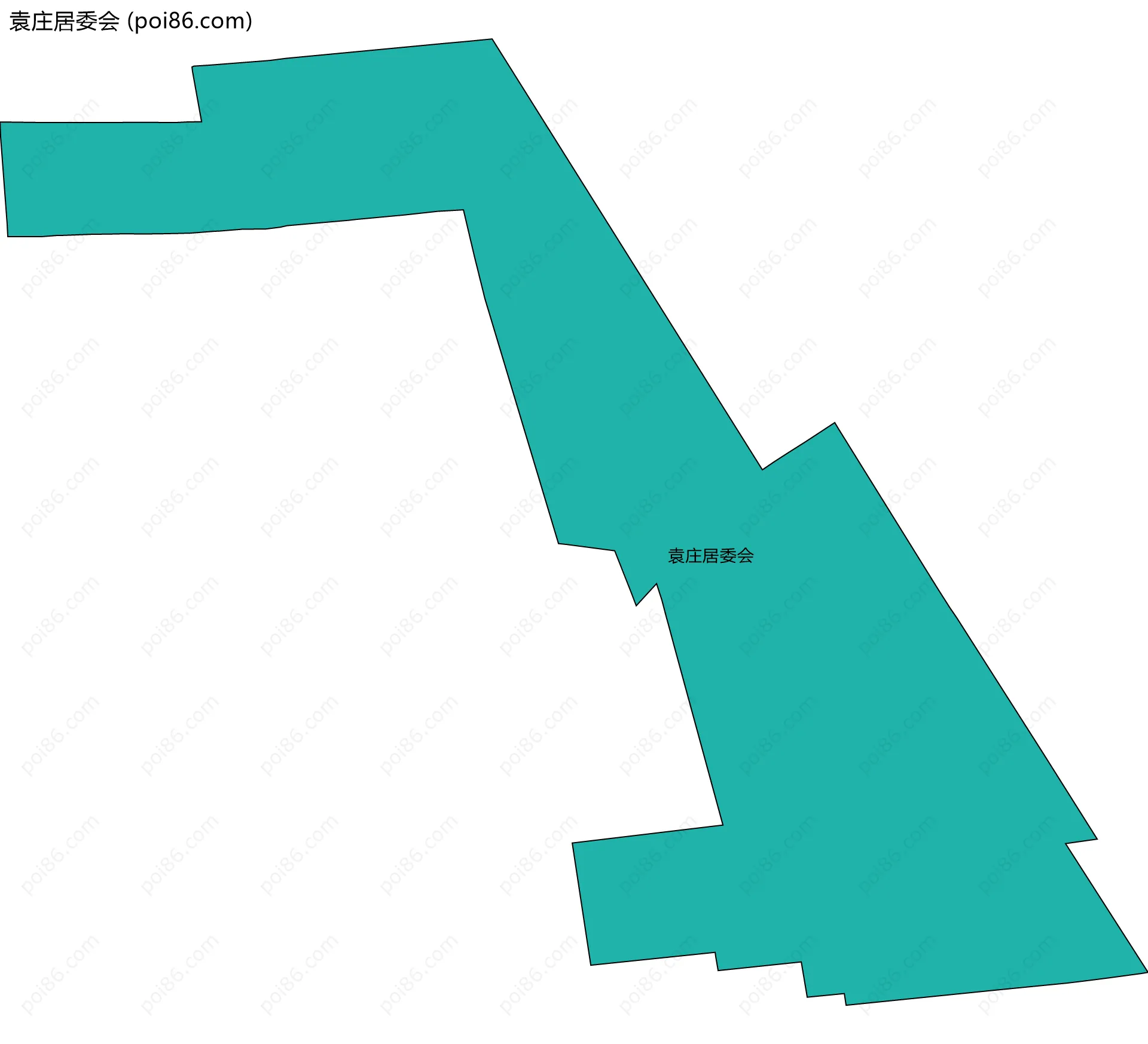 袁庄居委会边界地图