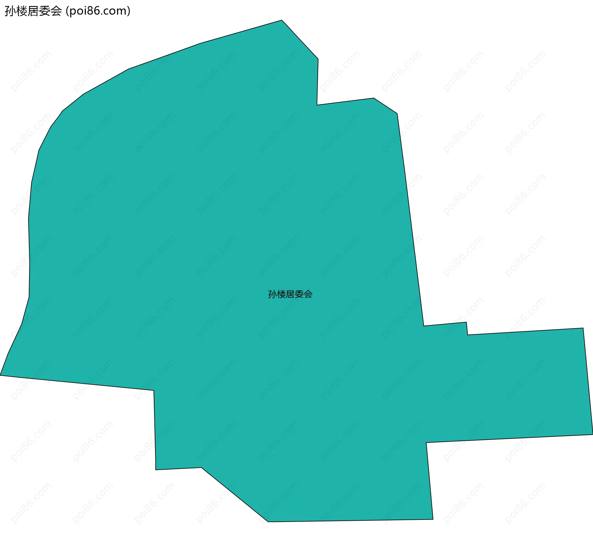 孙楼居委会边界地图