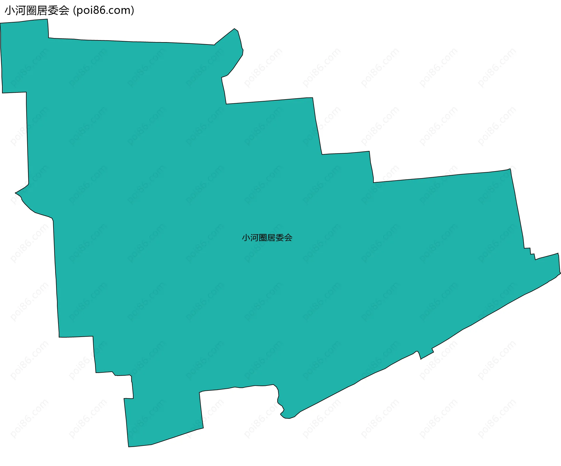 小河圈居委会边界地图