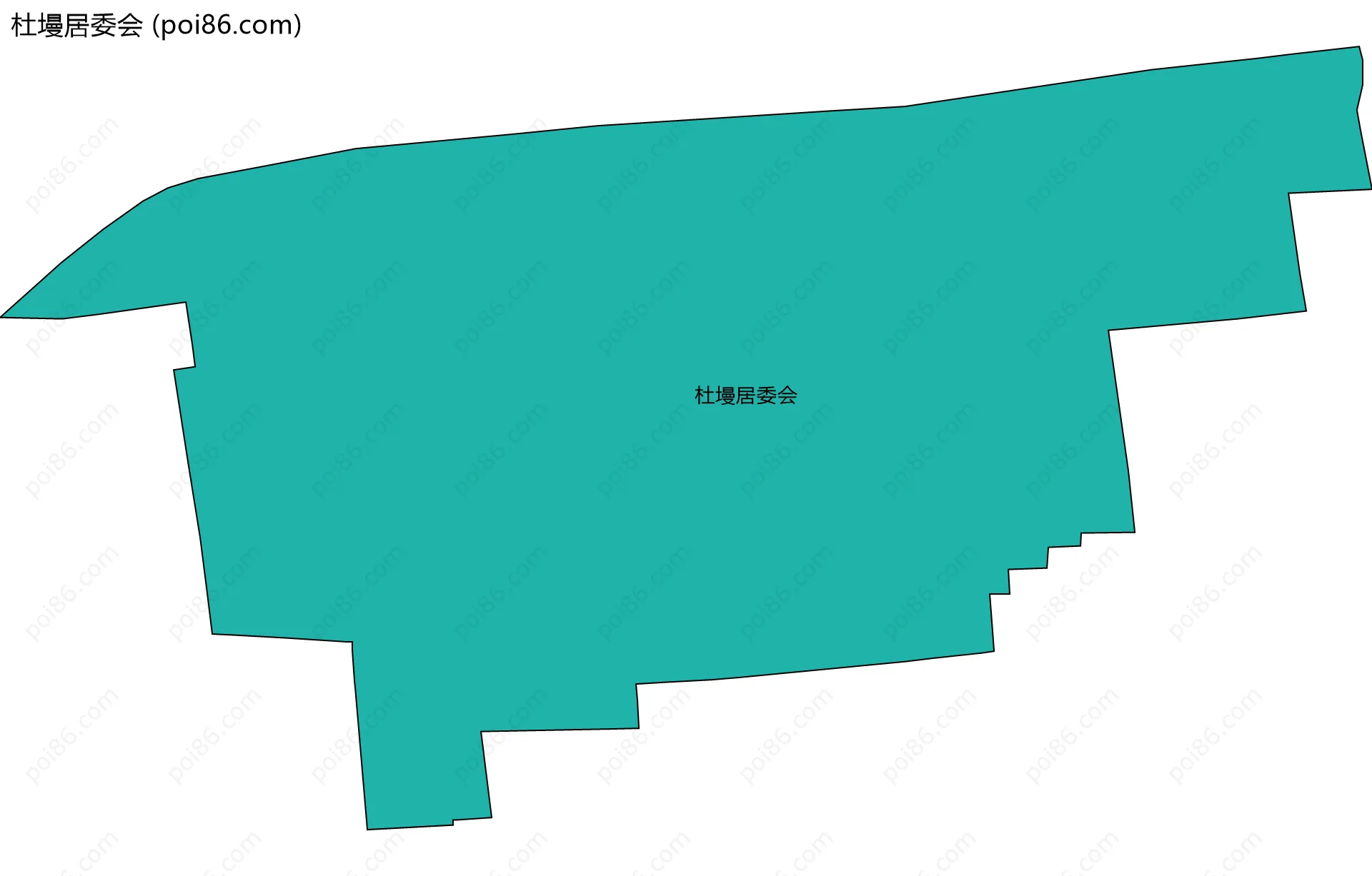 杜墁居委会边界地图
