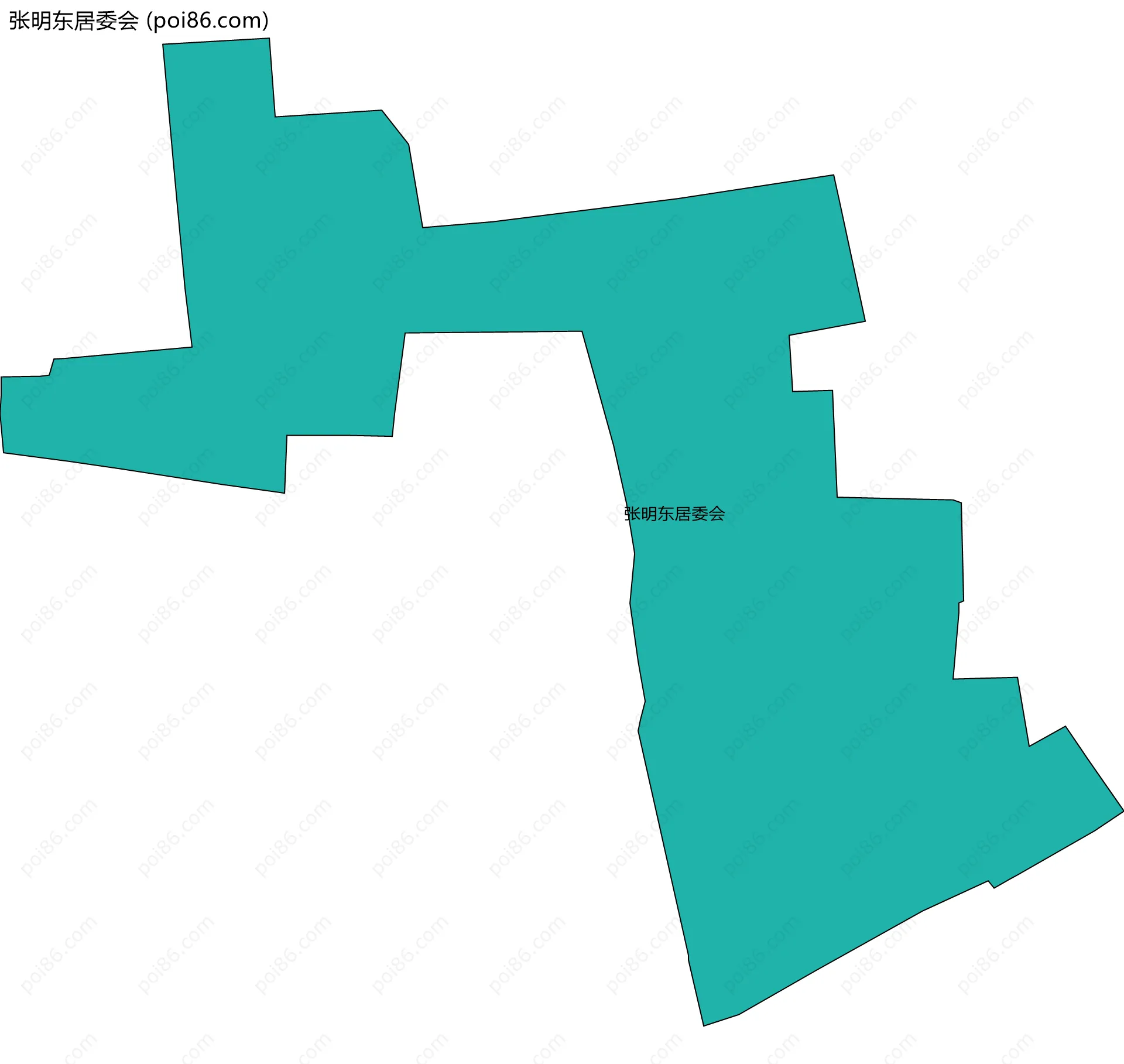 张明东居委会边界地图