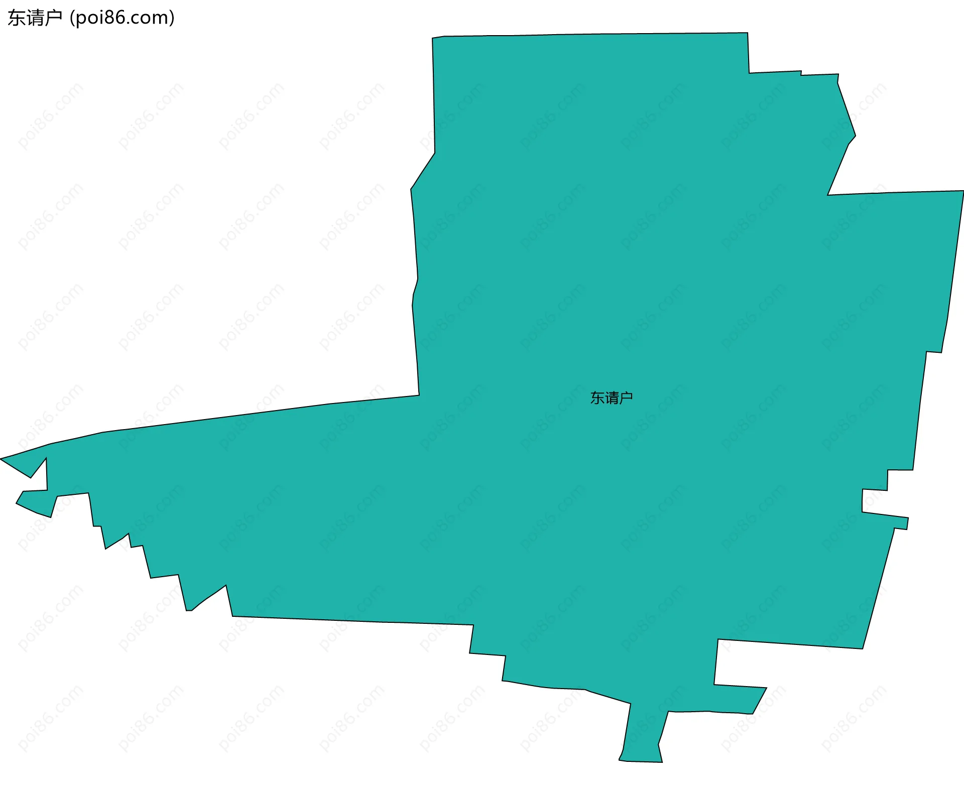 东请户边界地图
