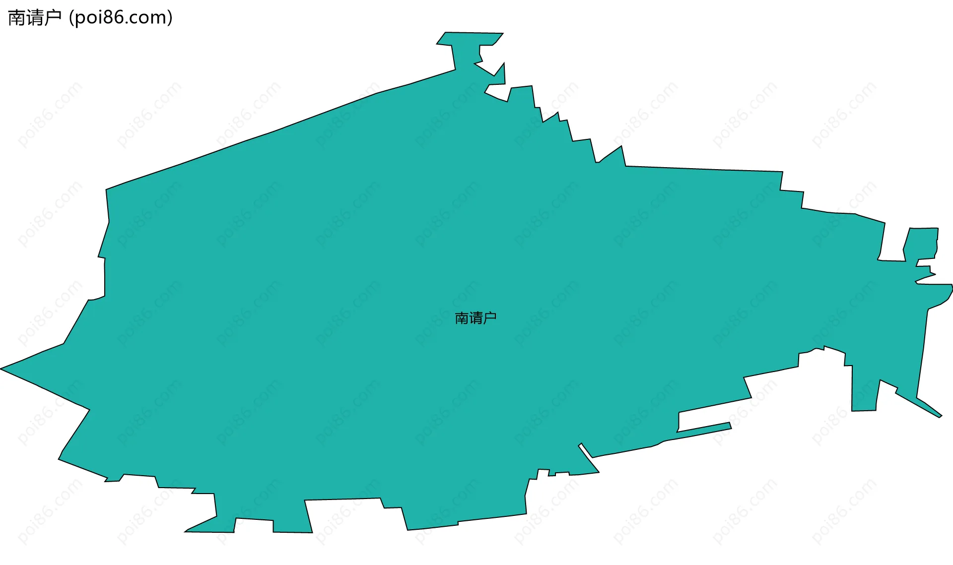 南请户边界地图