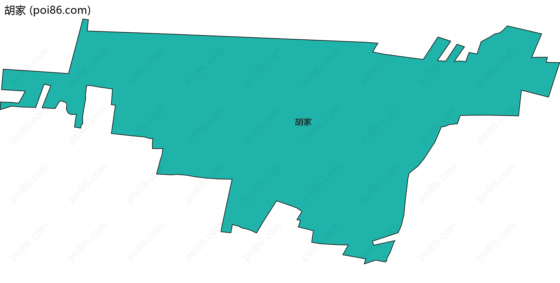胡家边界地图