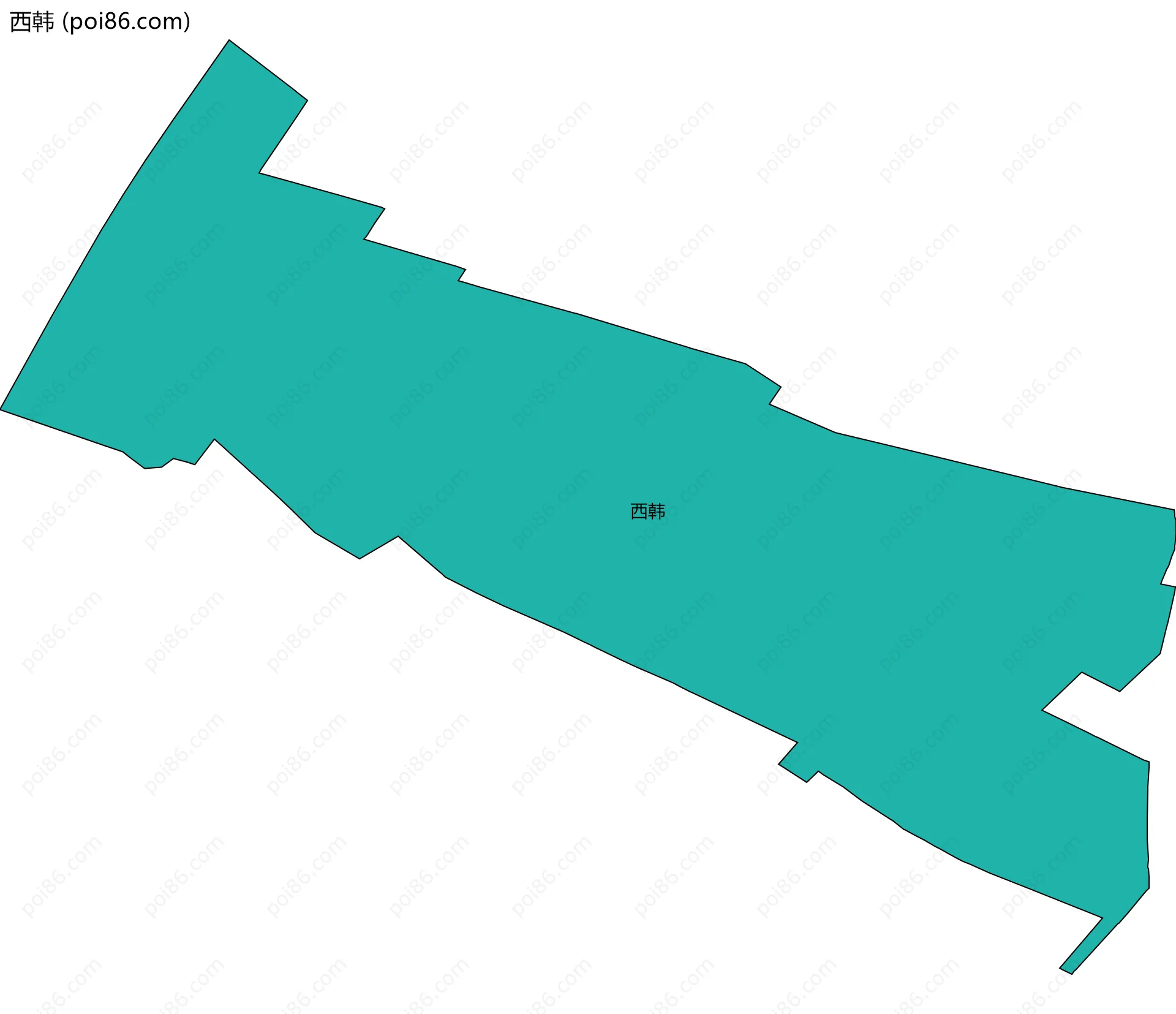 西韩边界地图