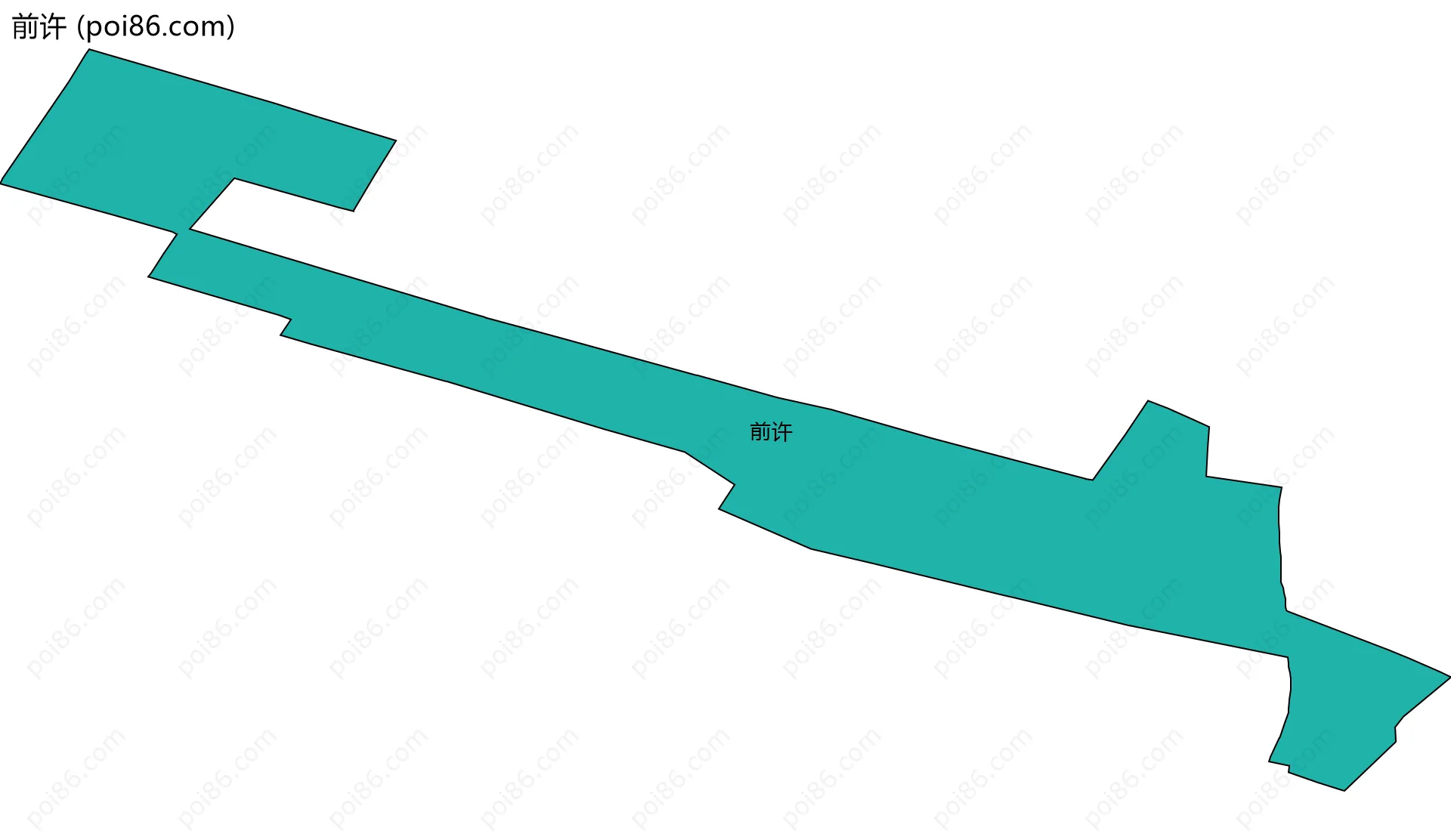 前许边界地图