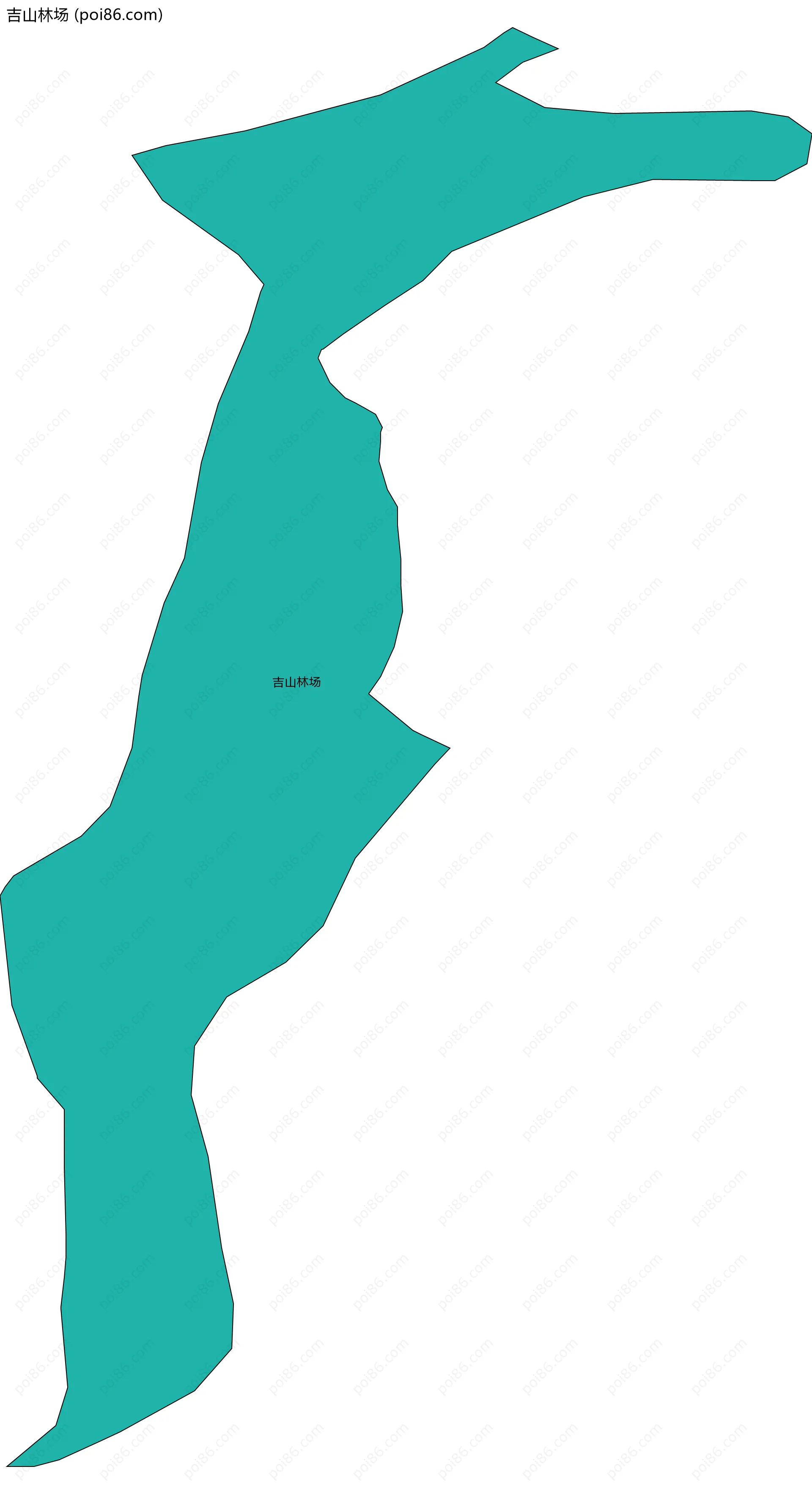 吉山林场边界地图