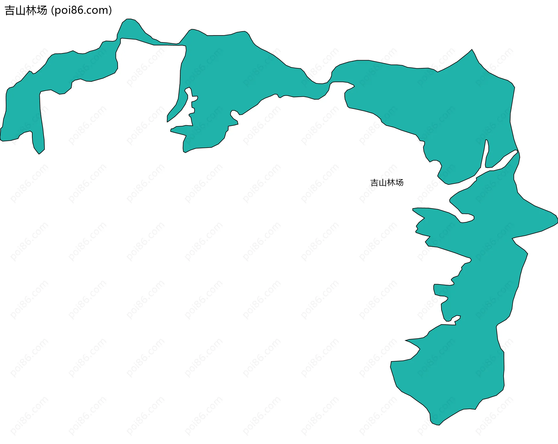吉山林场边界地图