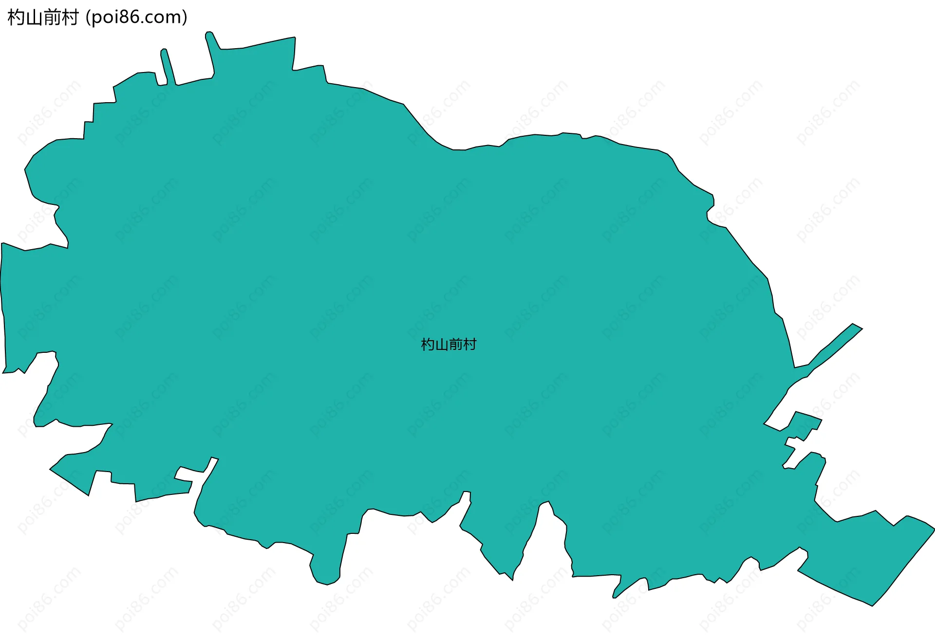 杓山前村边界地图