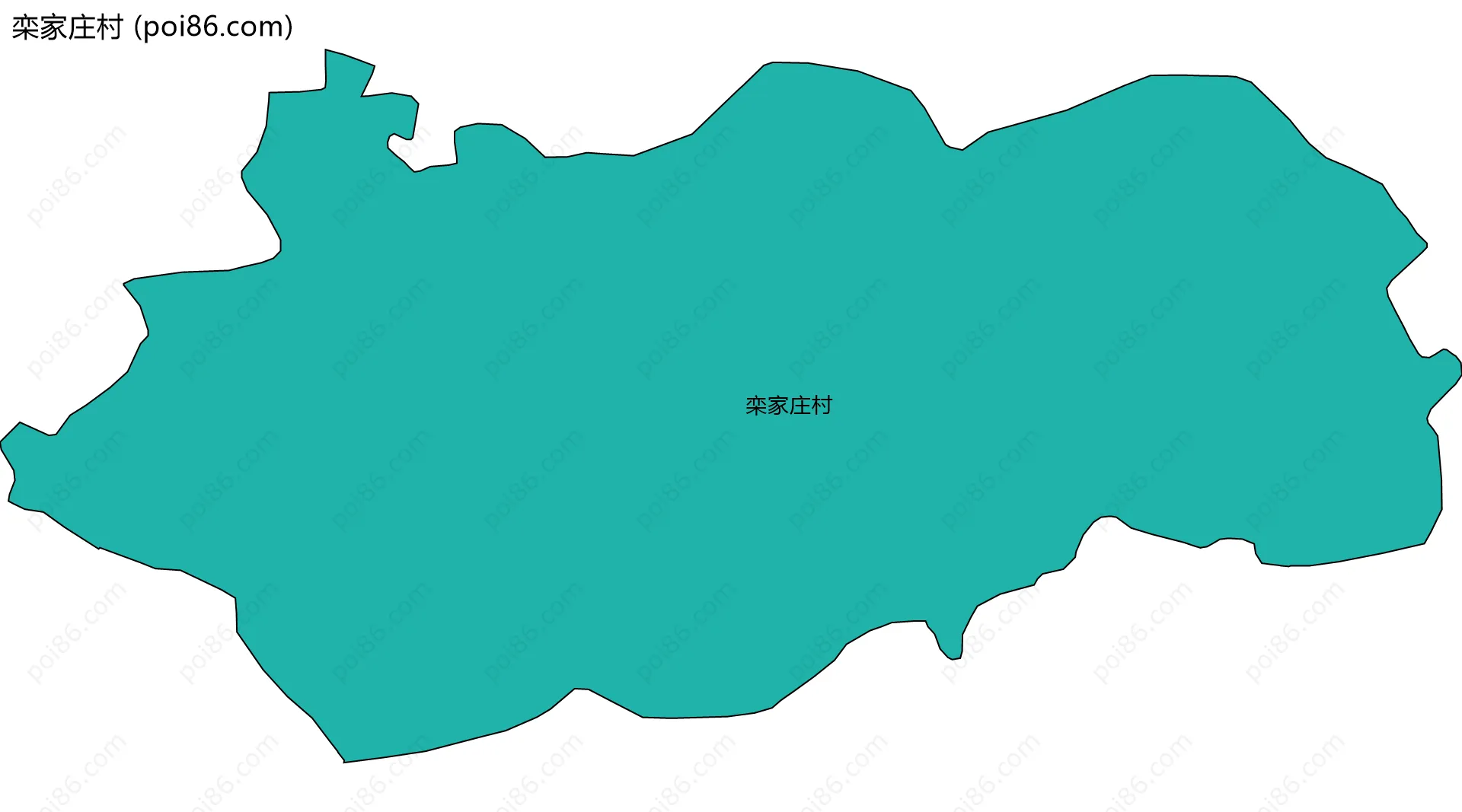 栾家庄村边界地图