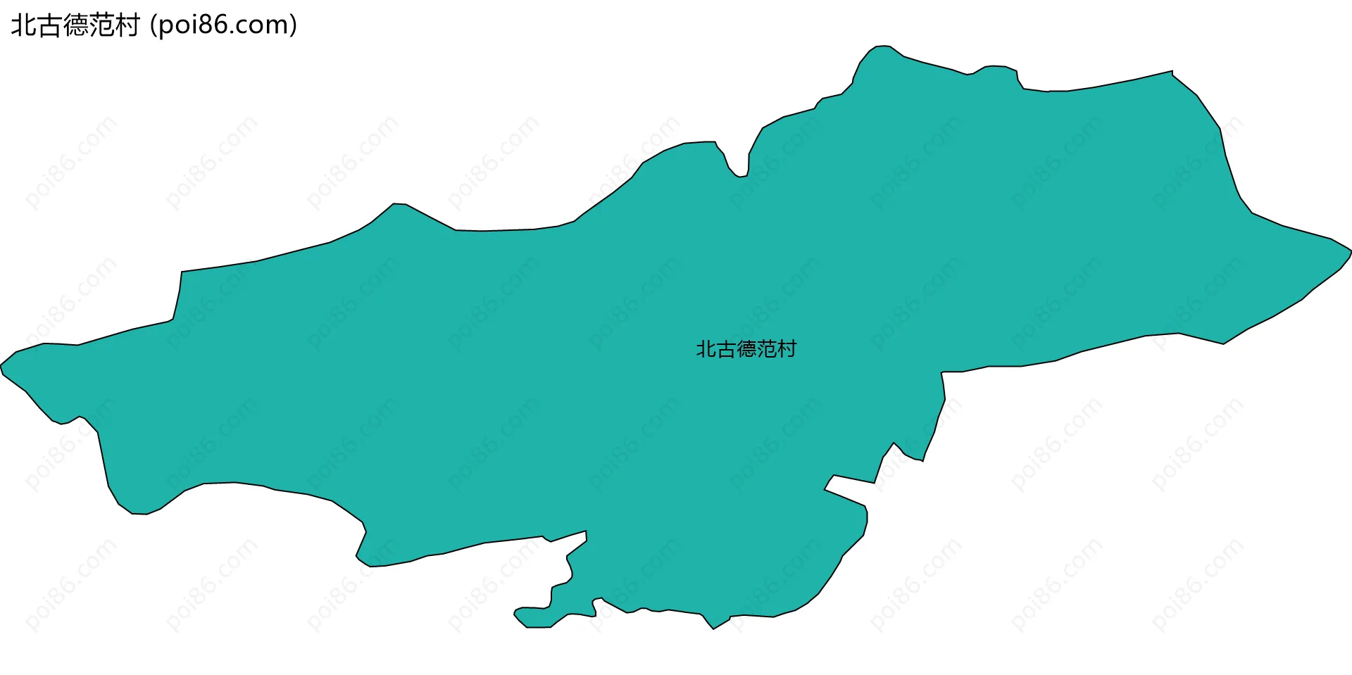 北古德范村边界地图