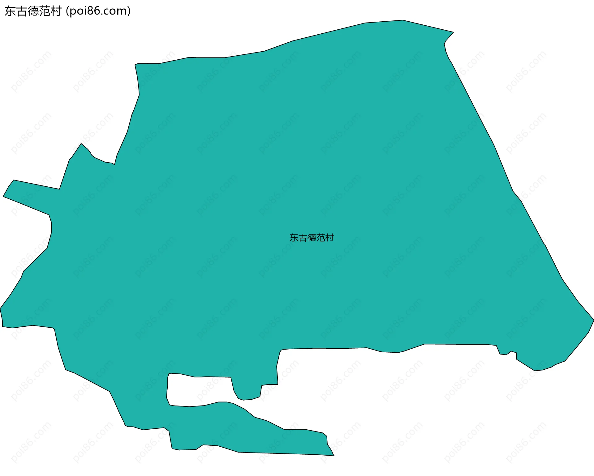 东古德范村边界地图