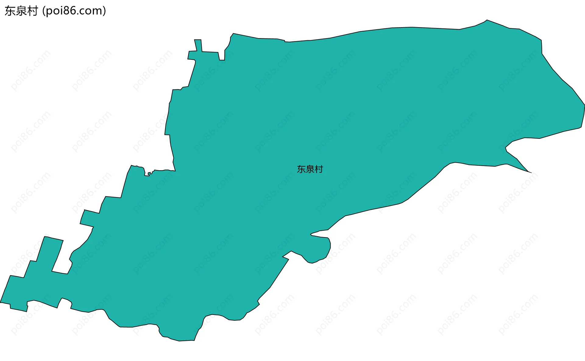 东泉村边界地图