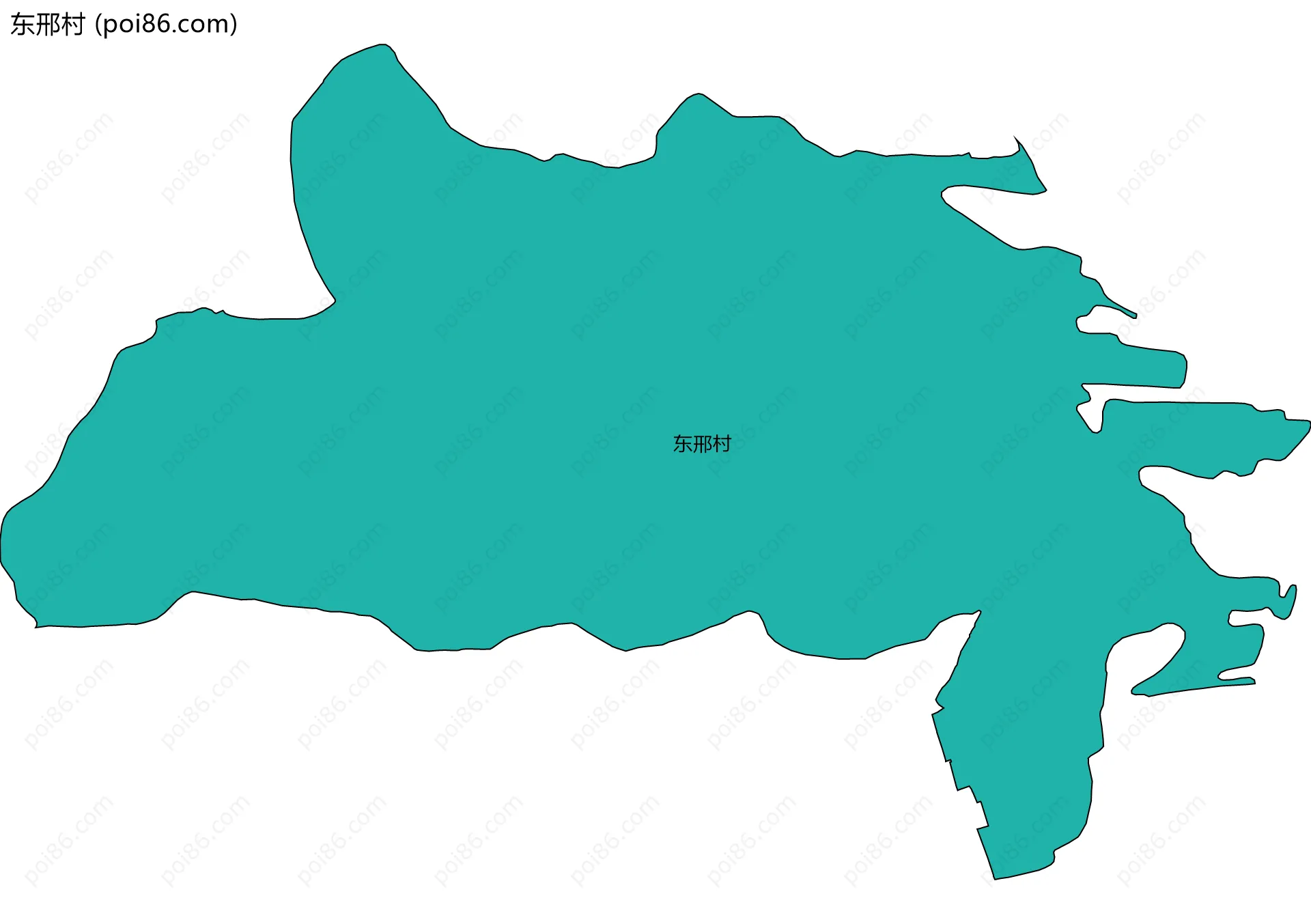 东邢村边界地图