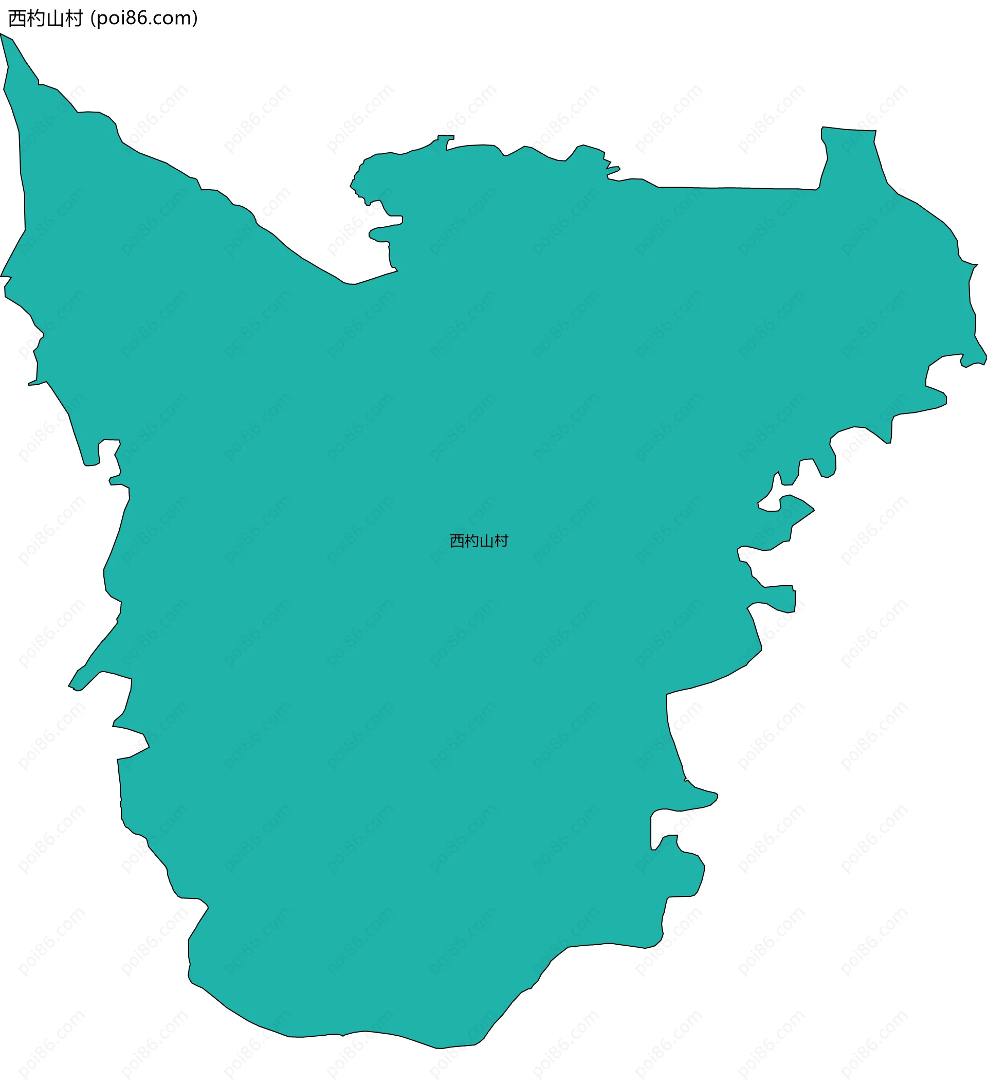 西杓山村边界地图