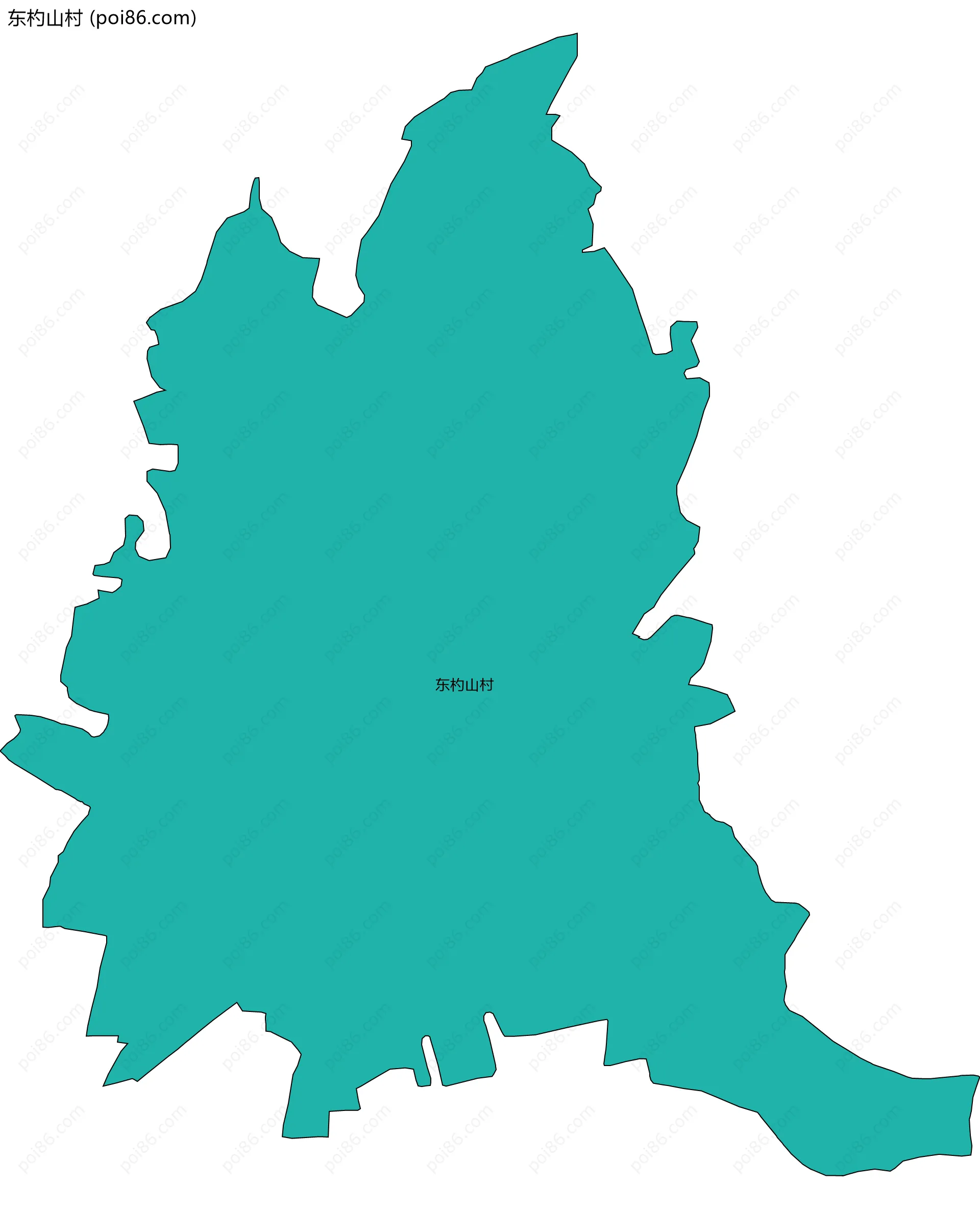 东杓山村边界地图