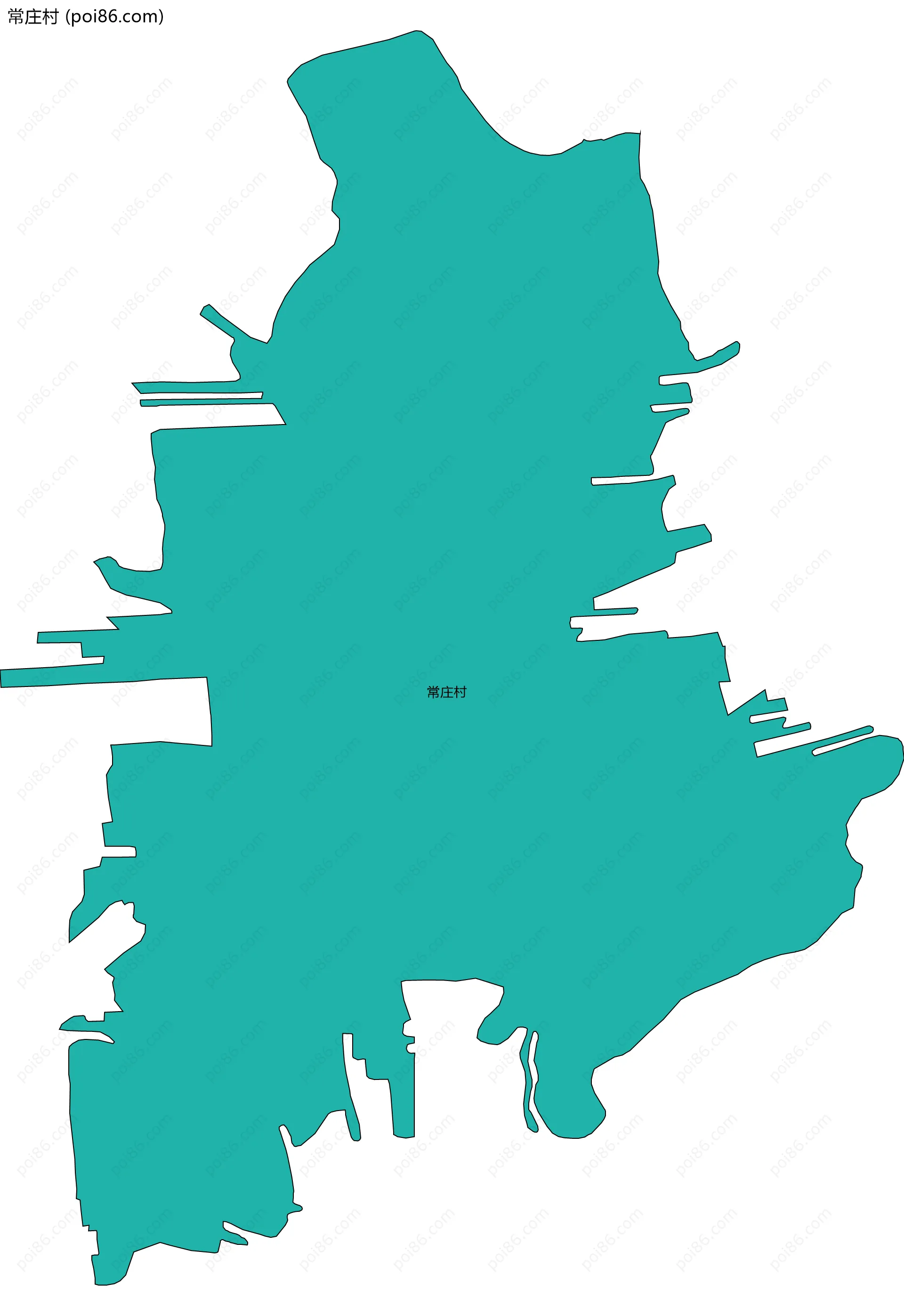 常庄村边界地图
