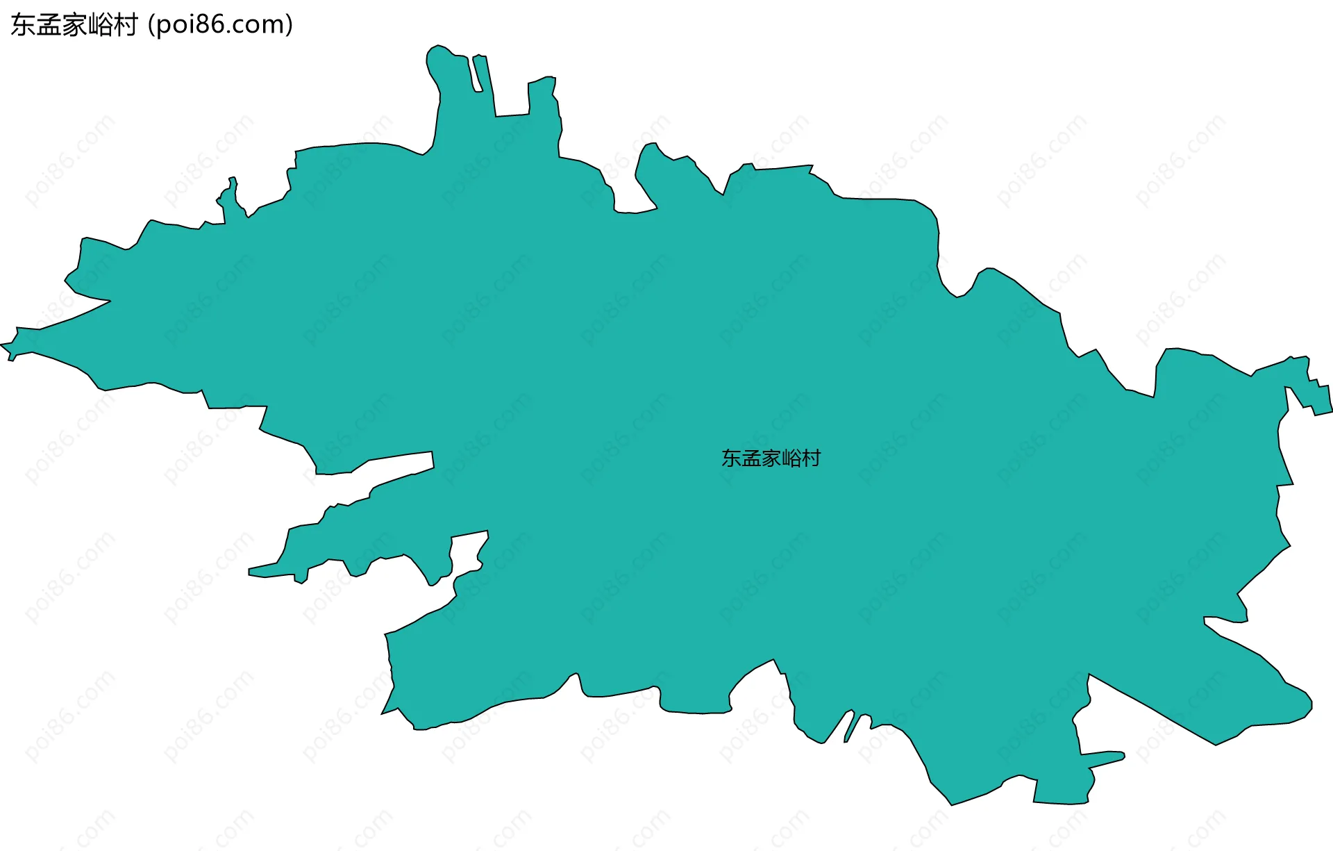 东孟家峪村边界地图