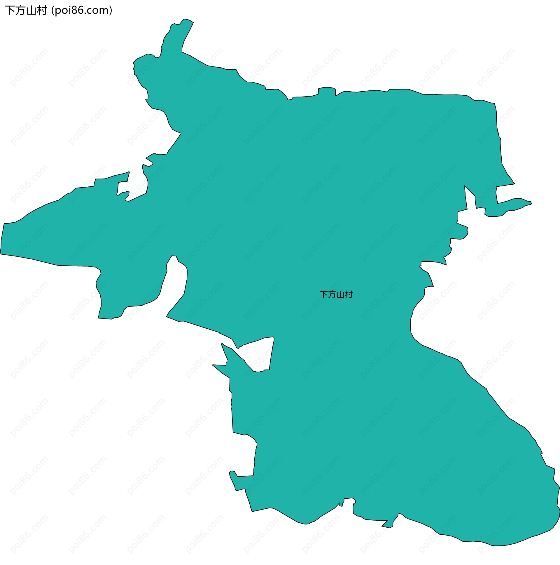 下方山村边界地图