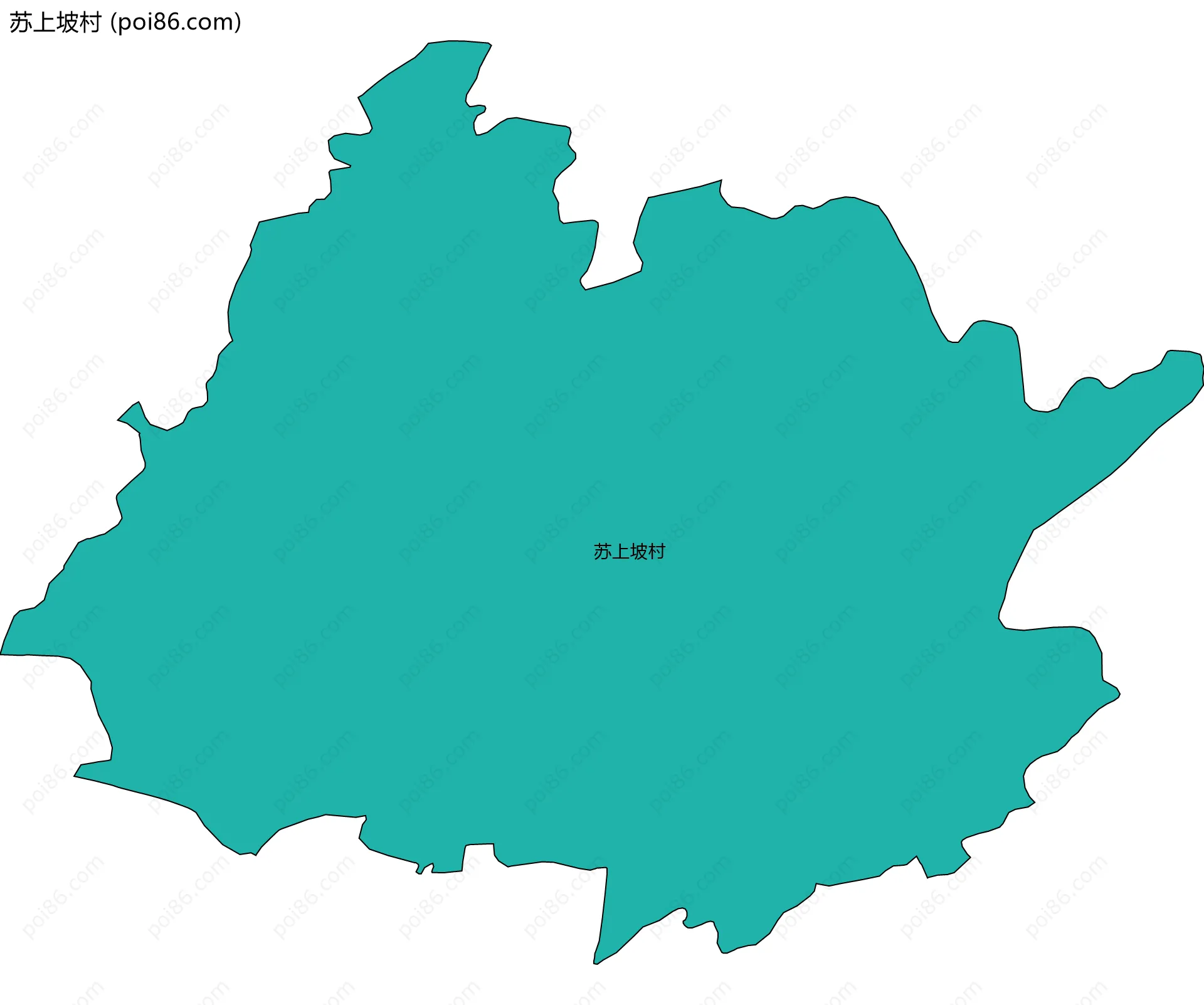 苏上坡村边界地图