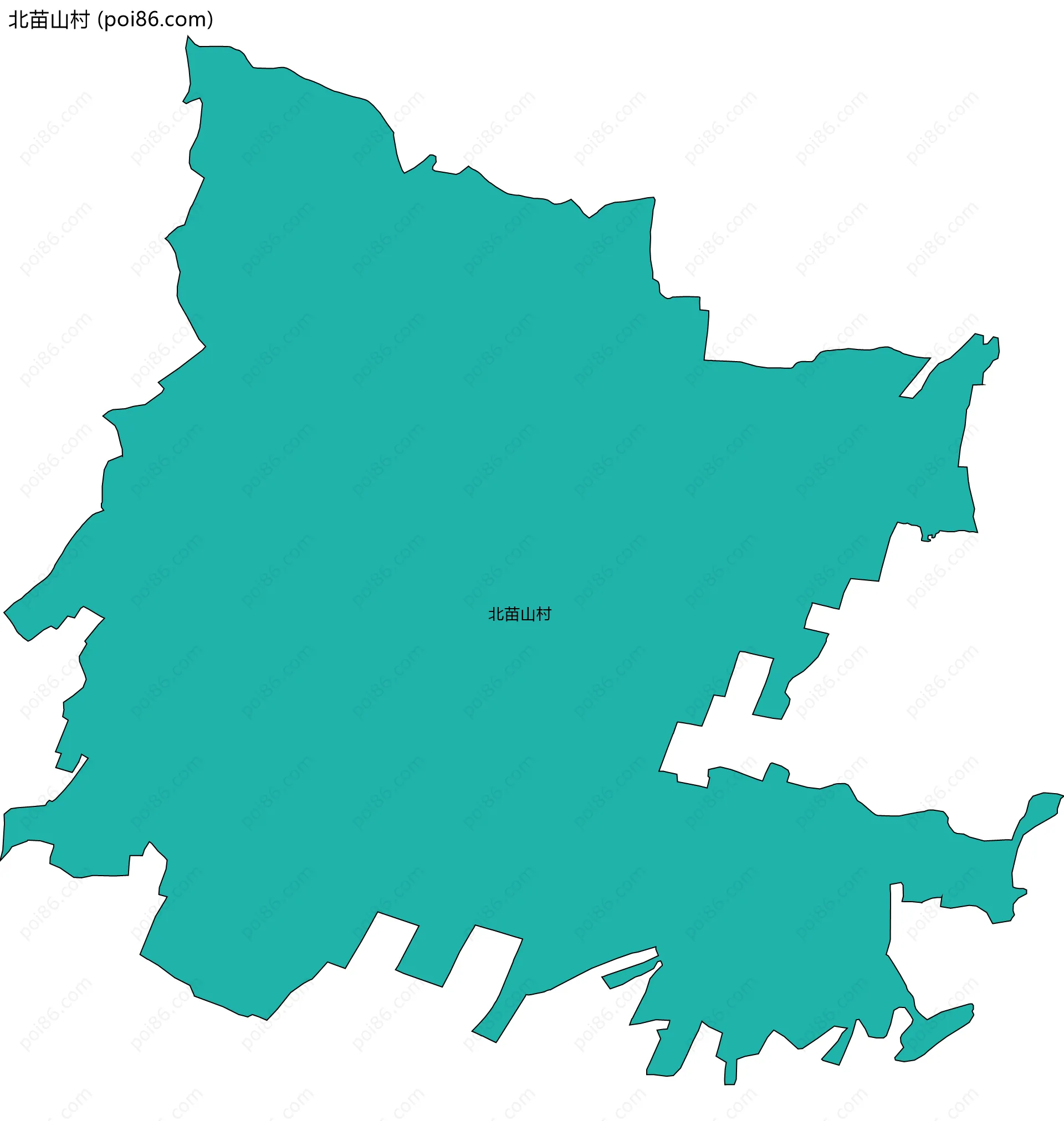 北苗山村边界地图