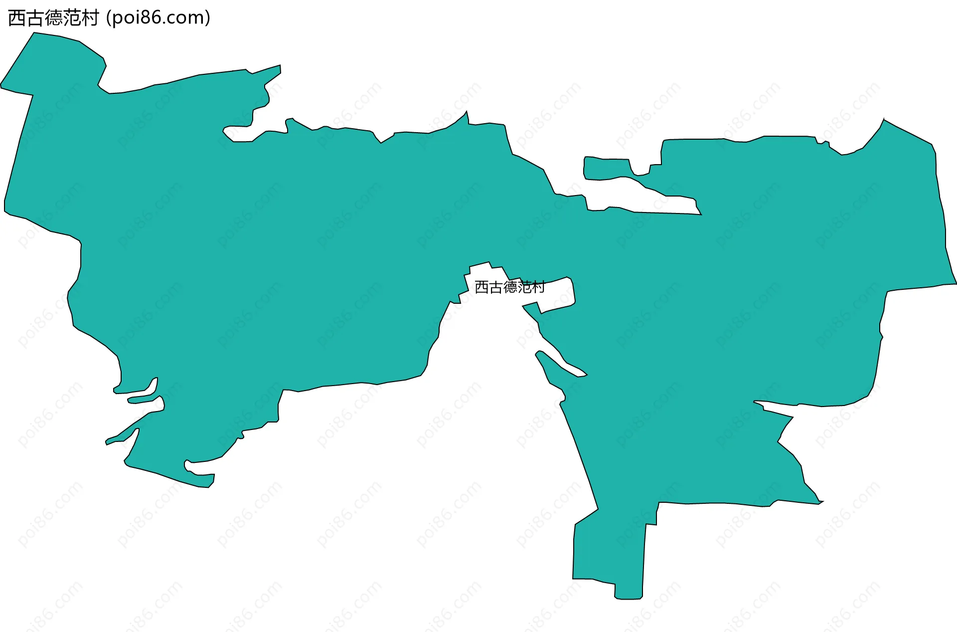西古德范村边界地图