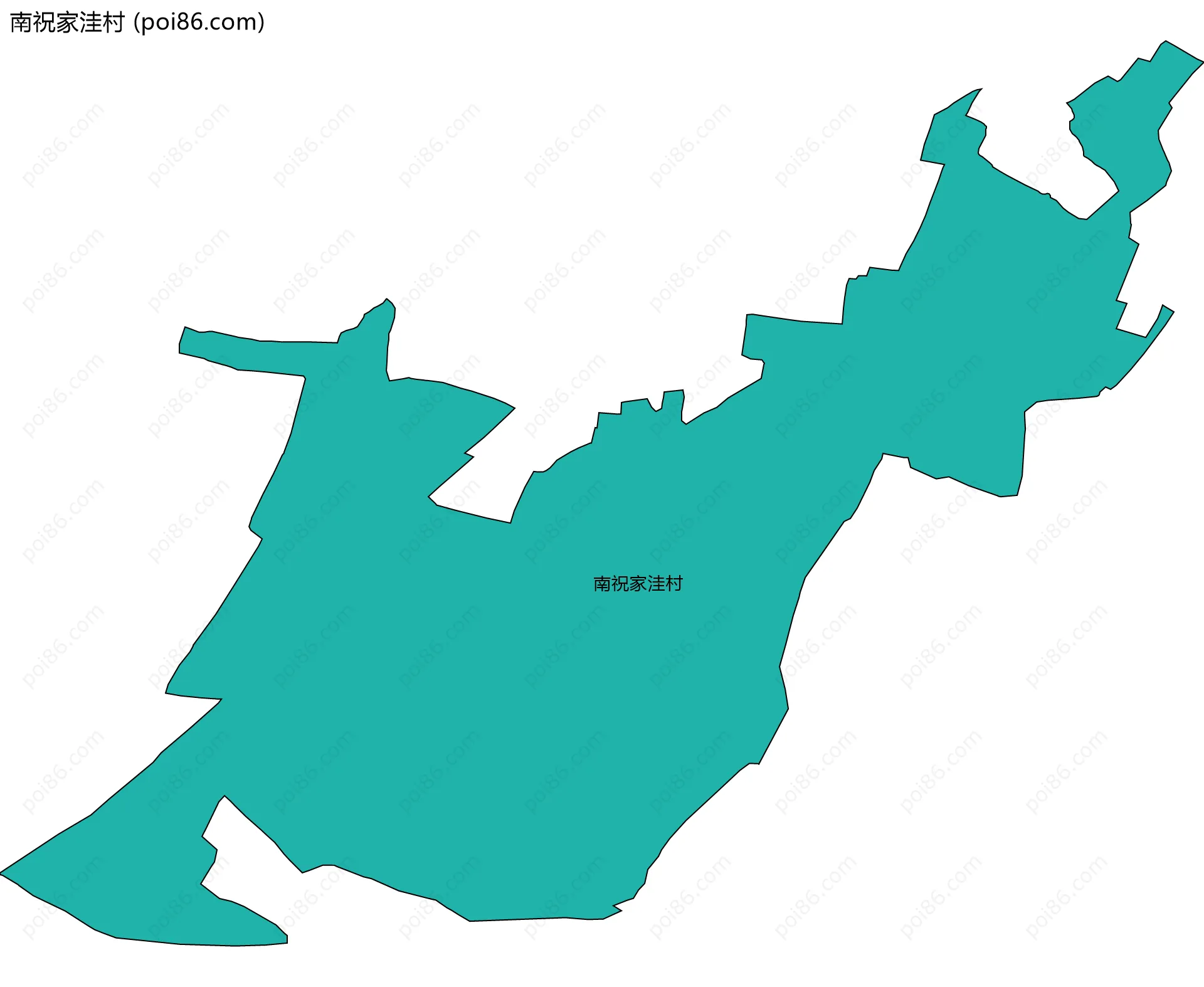 南祝家洼村边界地图