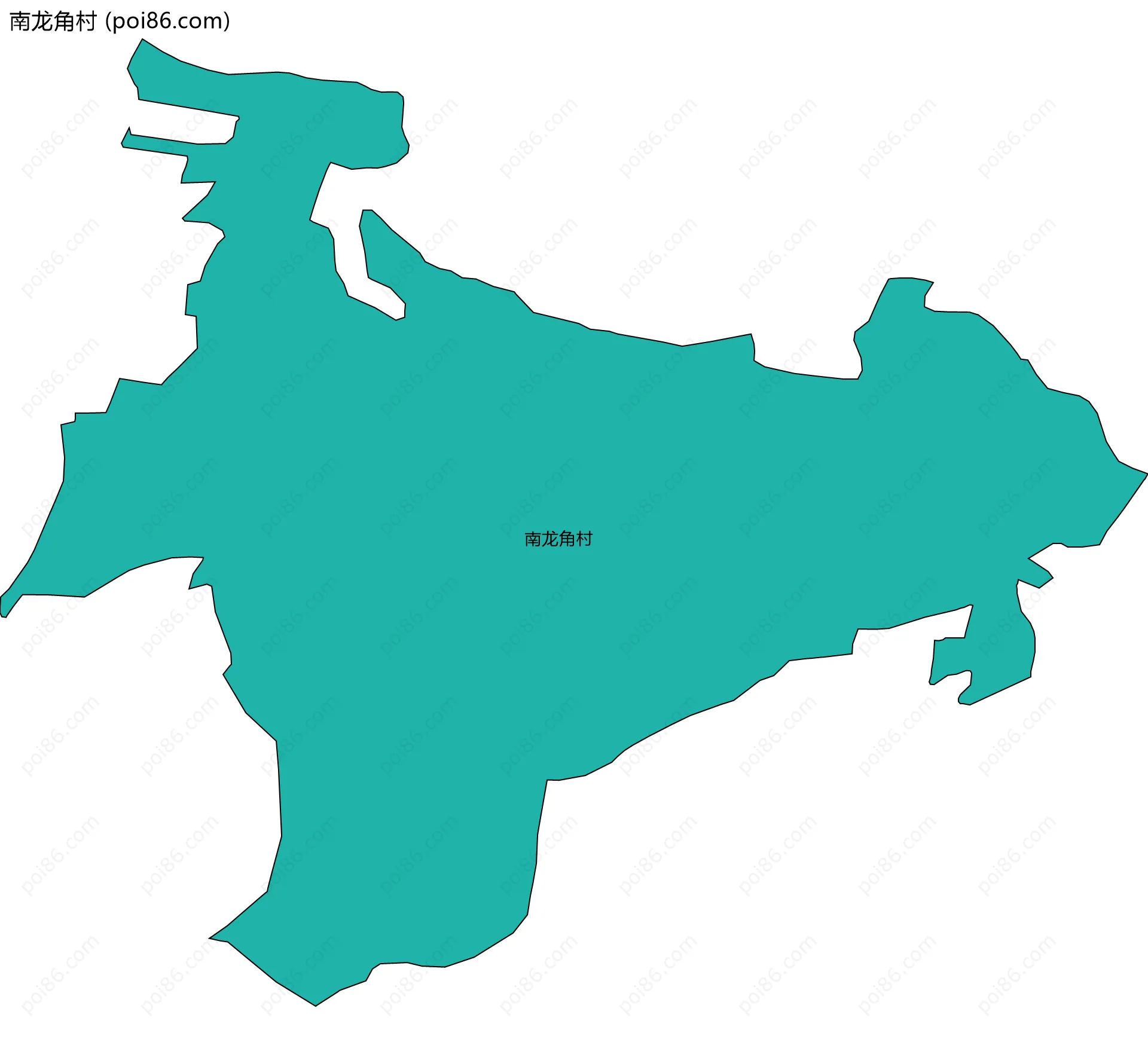 南龙角村边界地图