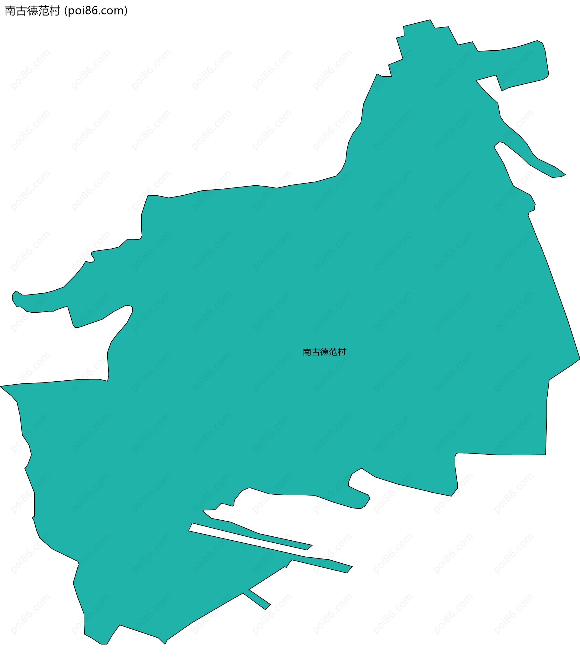 南古德范村边界地图