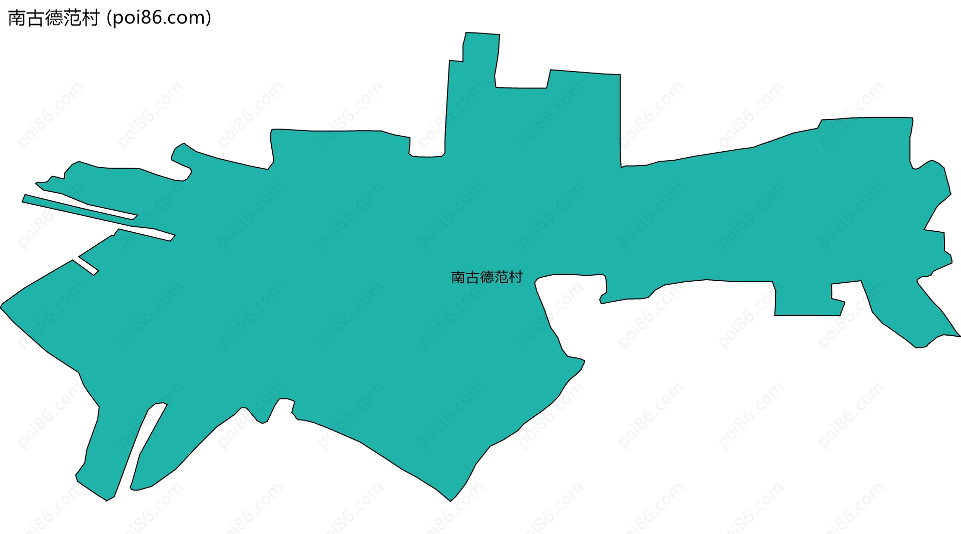 南古德范村边界地图