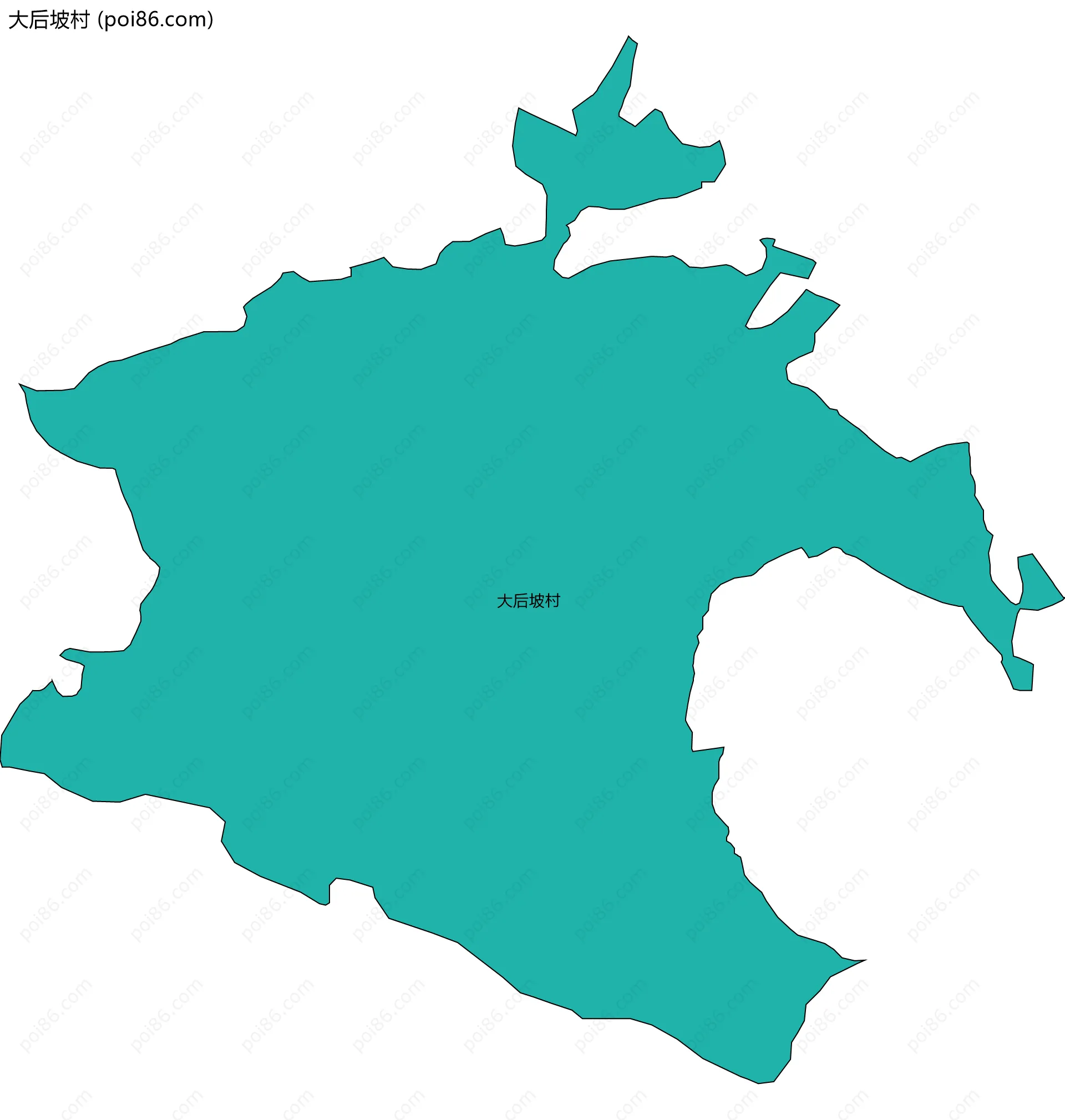 大后坡村边界地图